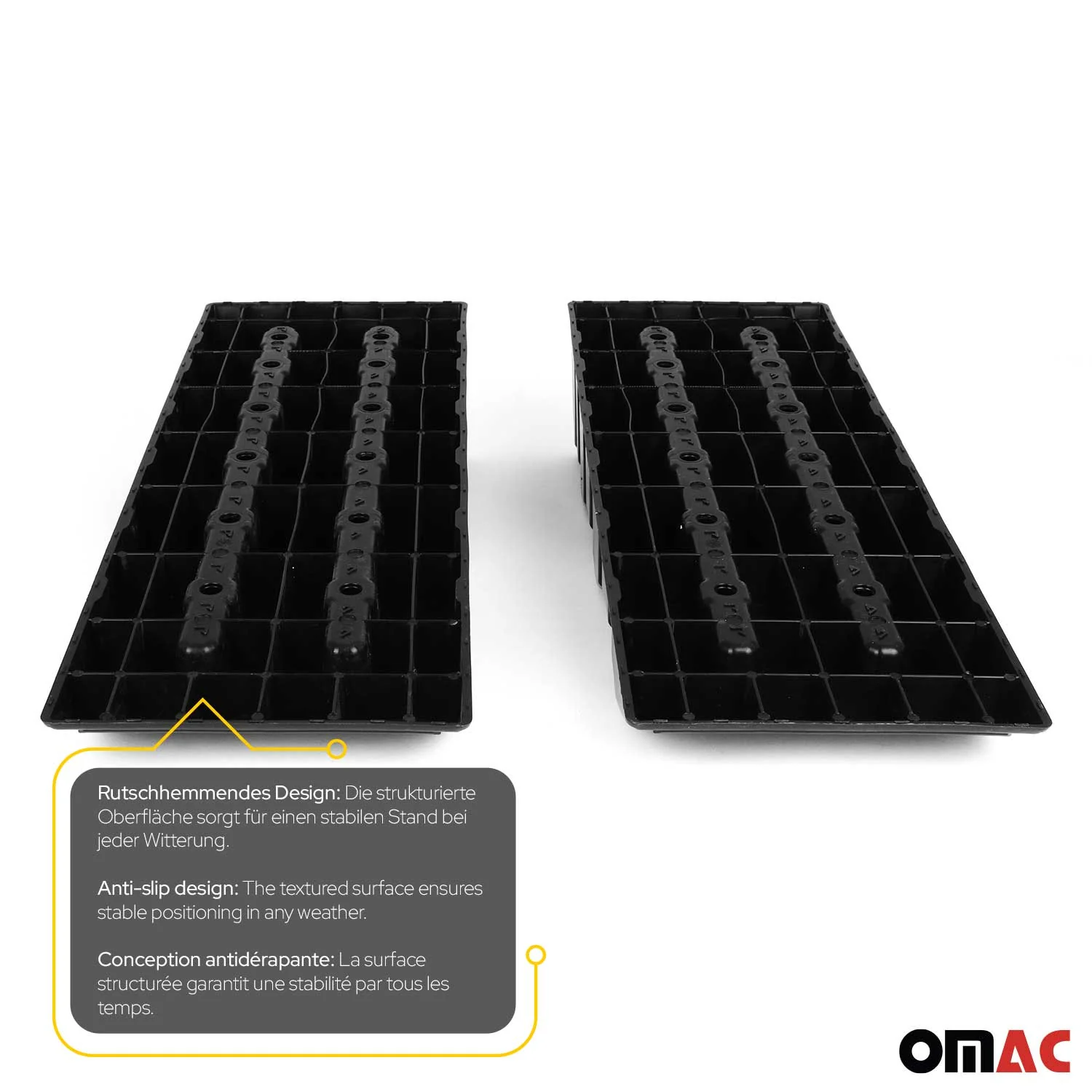 Car Ramps Pack 4 Pcs 6000 Pounds Load Capacity Black Compact Lightweight Design for RV Trailer Camper Oil Changes Inspections - Image 7