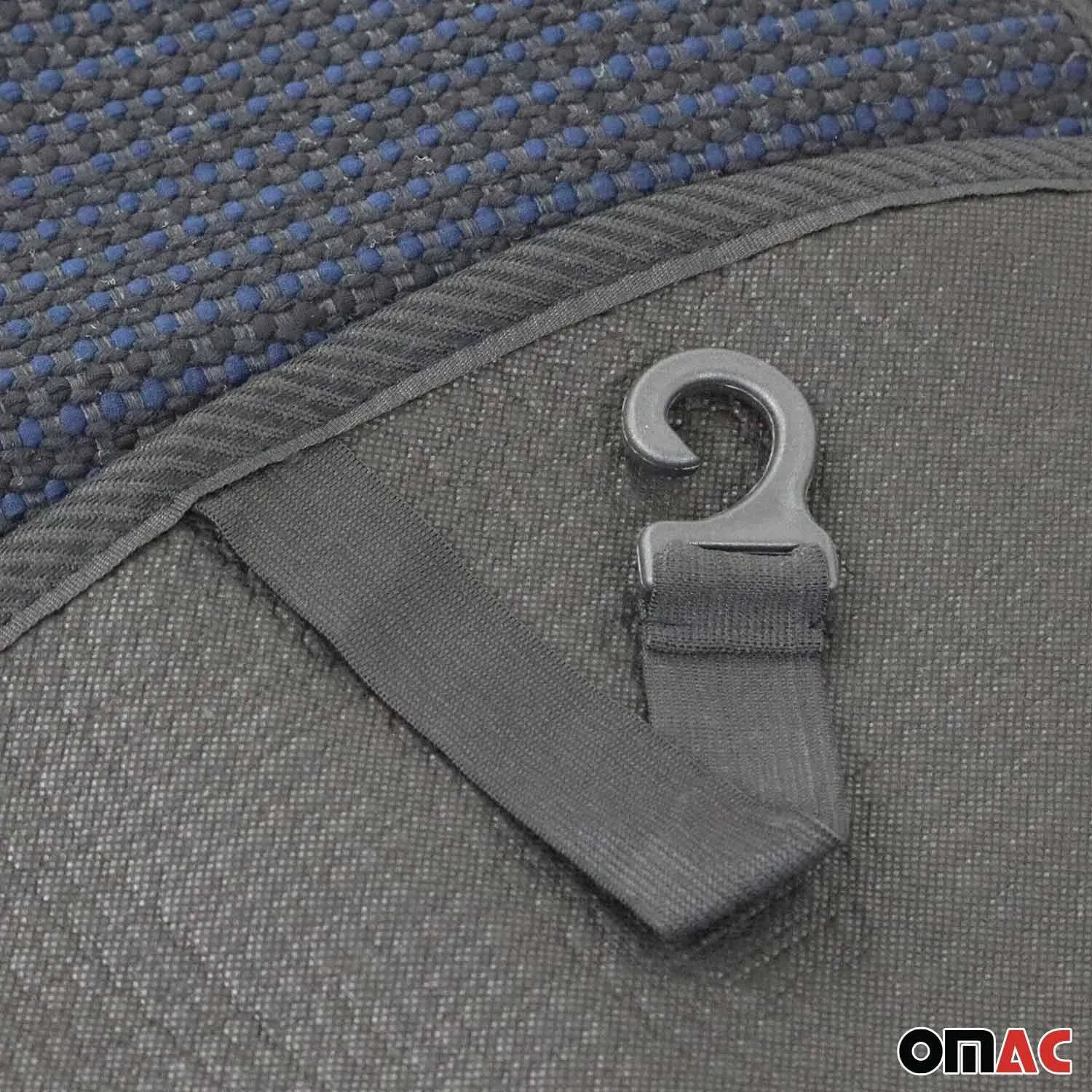 Hummer Antiperspirant Front Seat Cover Pads Black Dark Blue 2 Pcs - Image 8