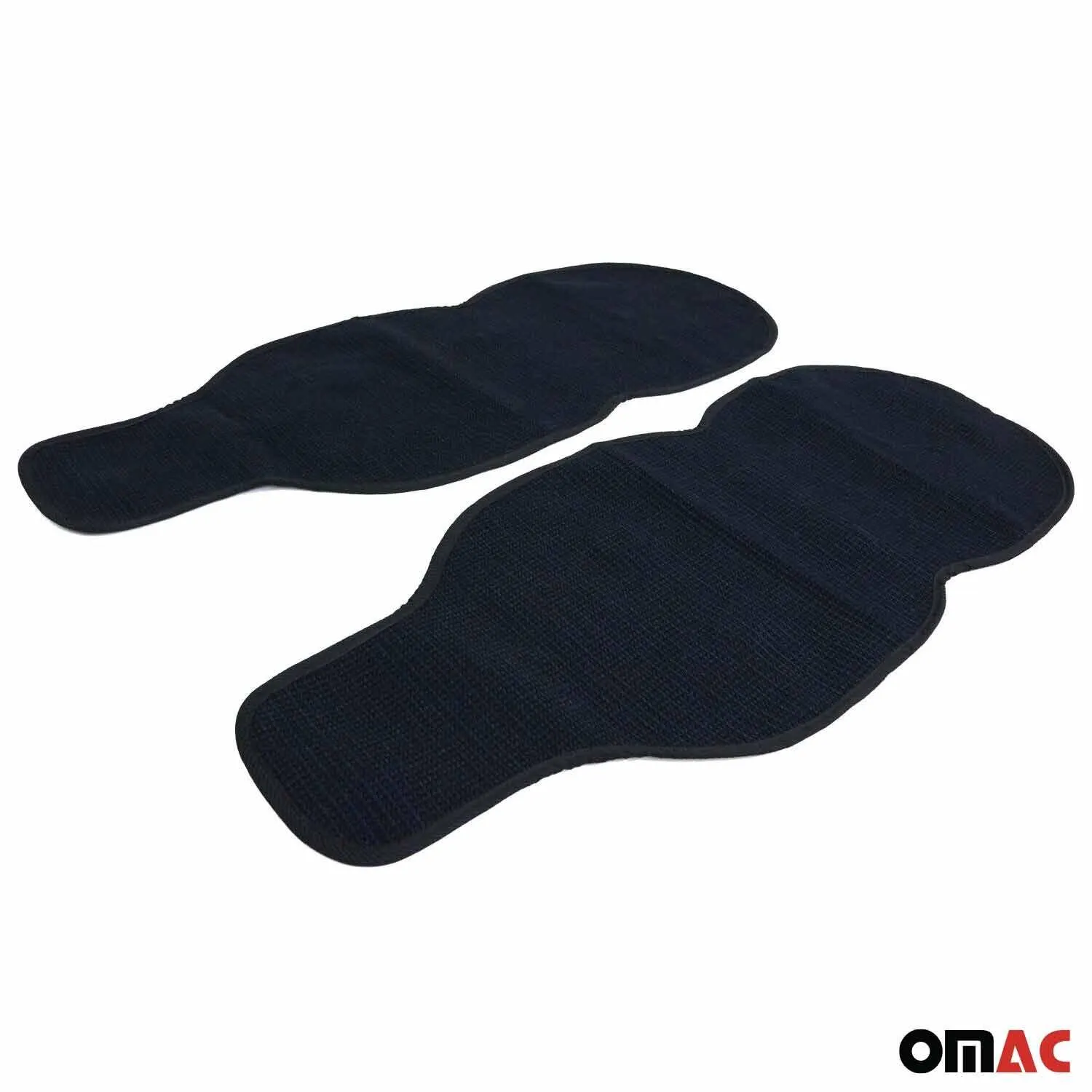 Porsche Antiperspirant Front Seat Cover Pads Black Dark Blue 2 Pcs - Image 5