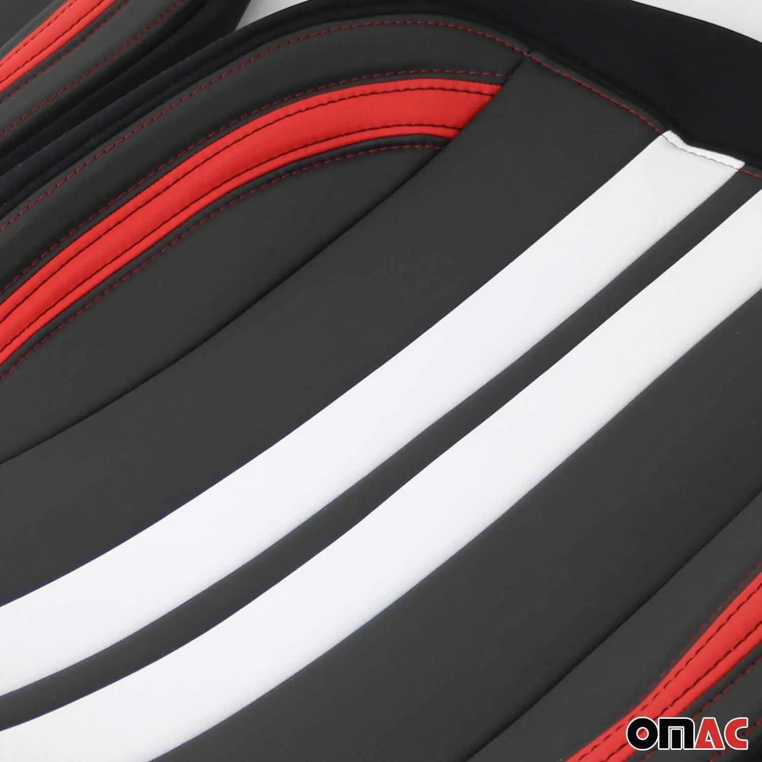 Acura Front Car Seat Covers Protector Black White Breathable Cotton - Image 10