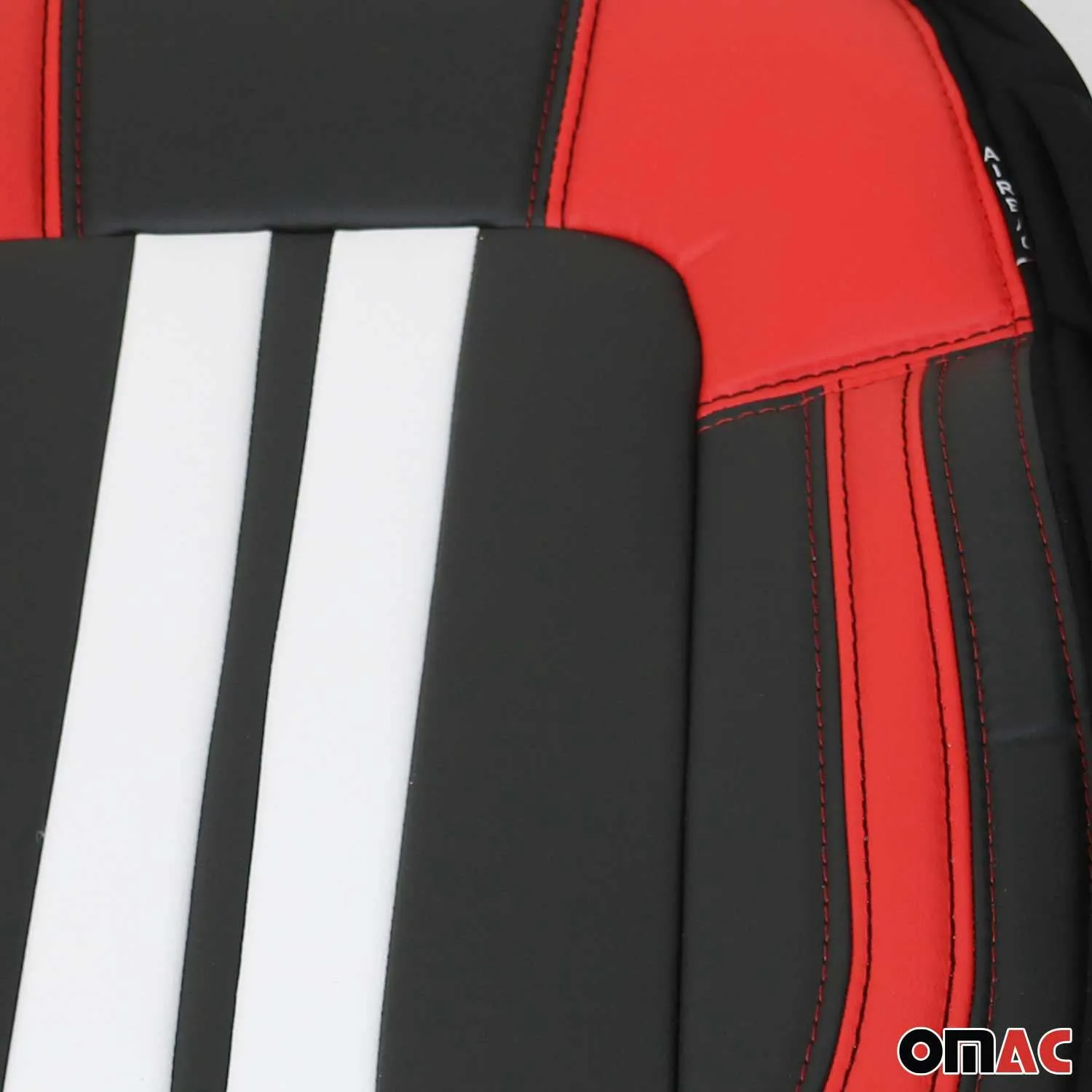 Genesis Front Car Seat Covers Protector Black White Breathable Cotton - Image 8