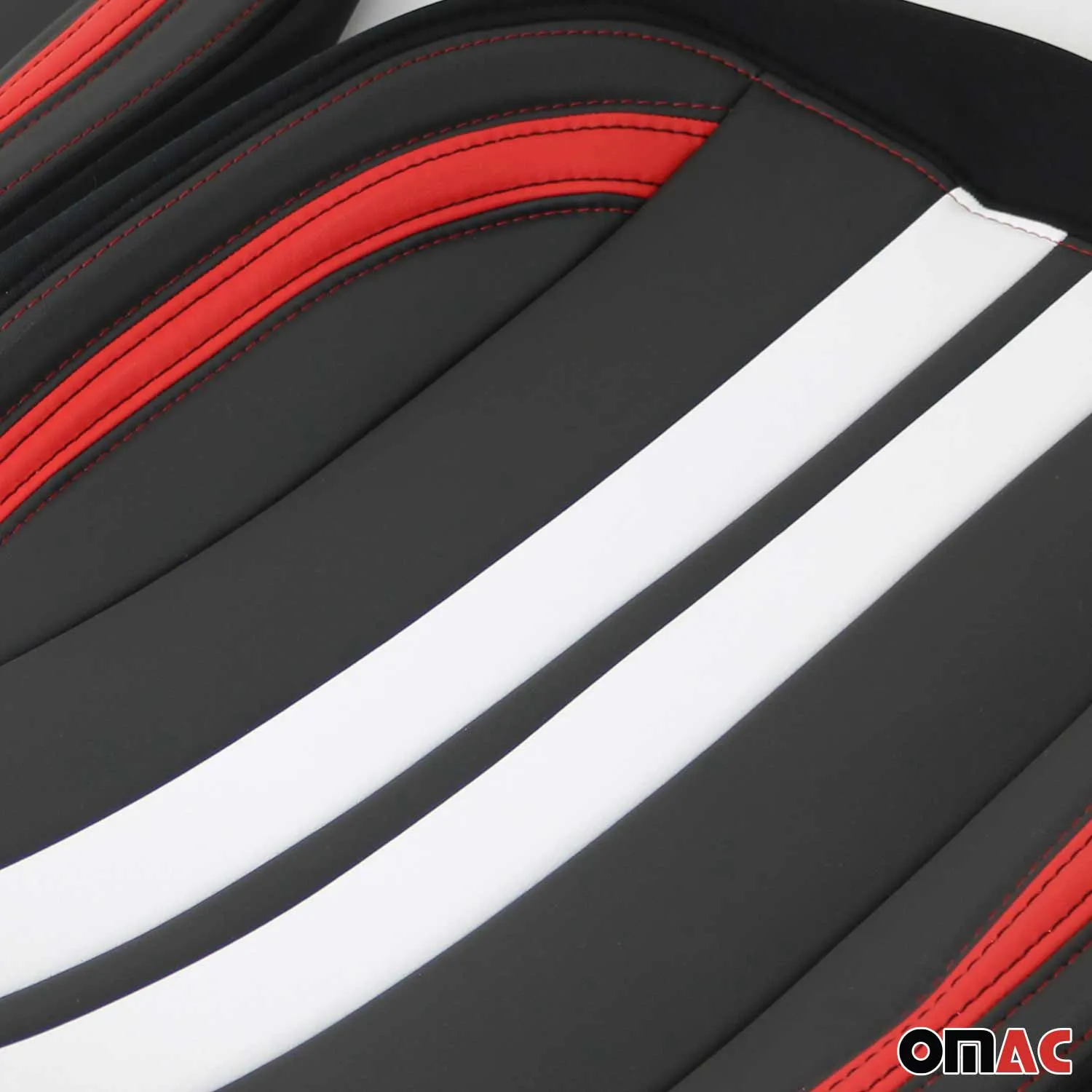 Smart Front Car Seat Covers Protector Black White Breathable Cotton - Image 10
