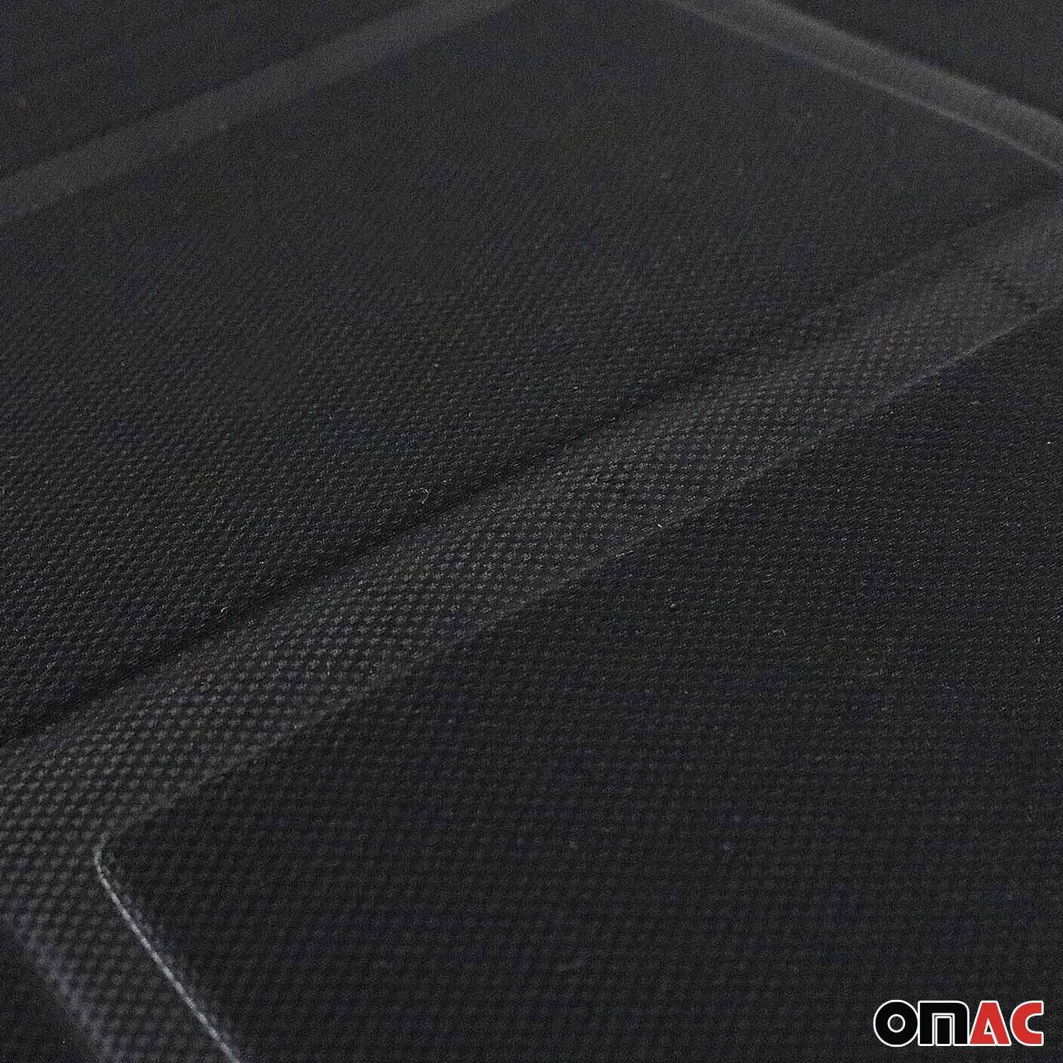 Cadillac Car Seat Protector Cushion Cover Mat Pad Black Black 2 Pcs - Image 7