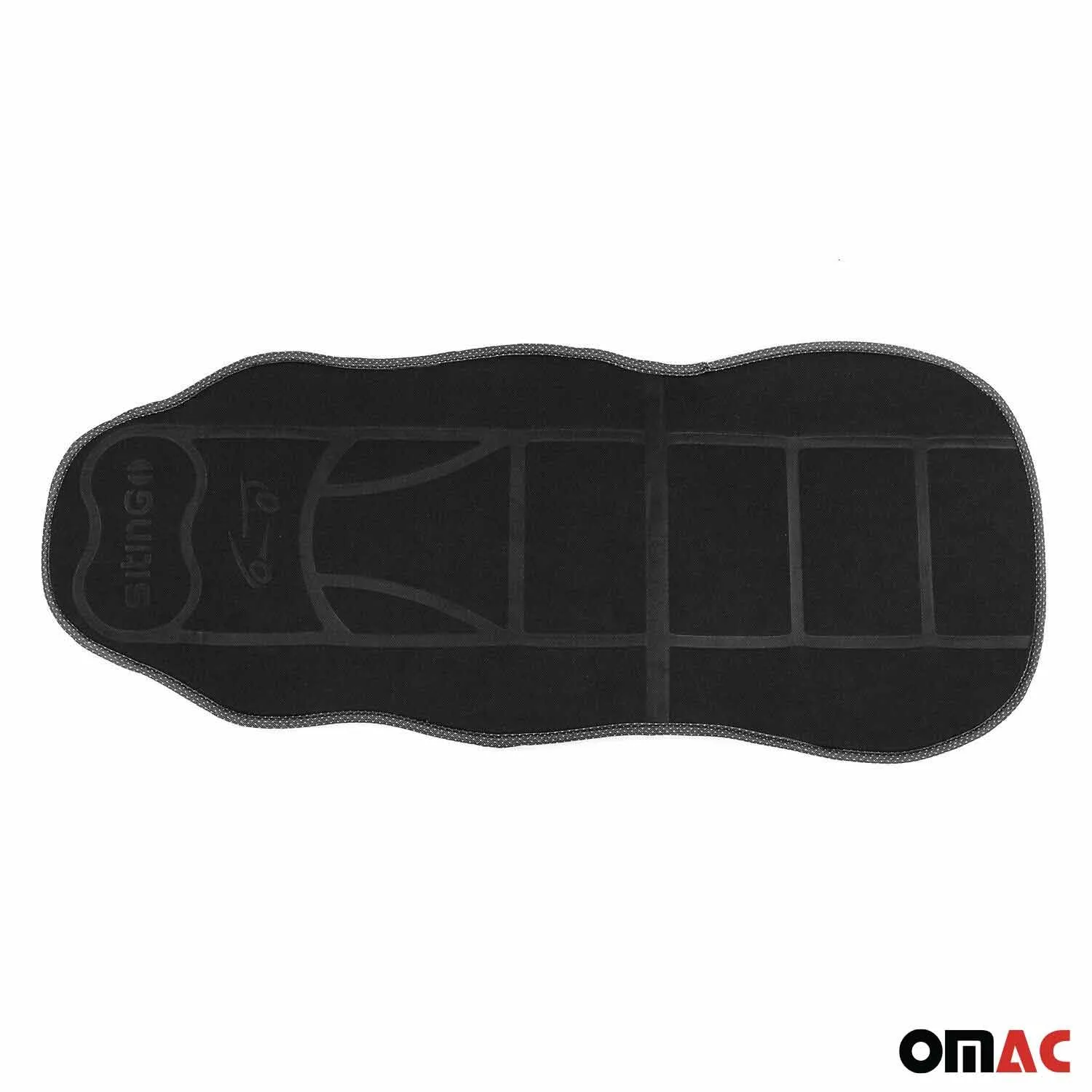 Genesis Car Seat Protector Cushion Cover Mat Pad Black Black 2 Pcs - Image 9