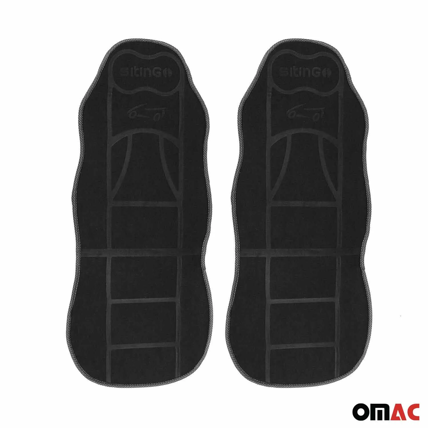 Mini Car Seat Protector Cushion Cover Mat Pad Black Black 2 Pcs - Image 3