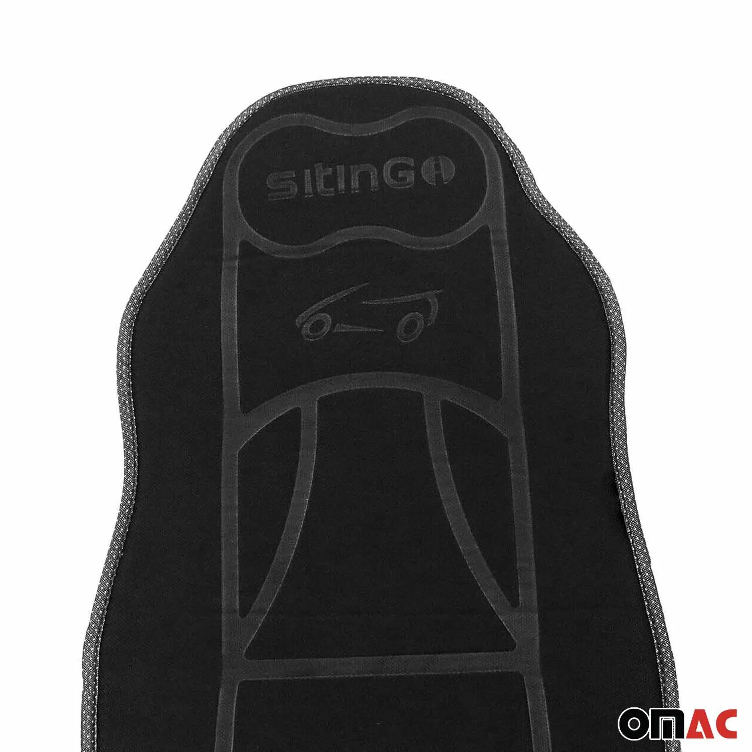 Saturn Car Seat Protector Cushion Cover Mat Pad Black Black 2 Pcs - Image 4