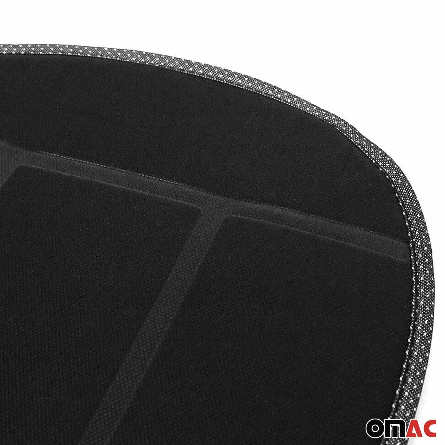 VW Car Seat Protector Cushion Cover Mat Pad Black Black 2 Pcs - Image 8