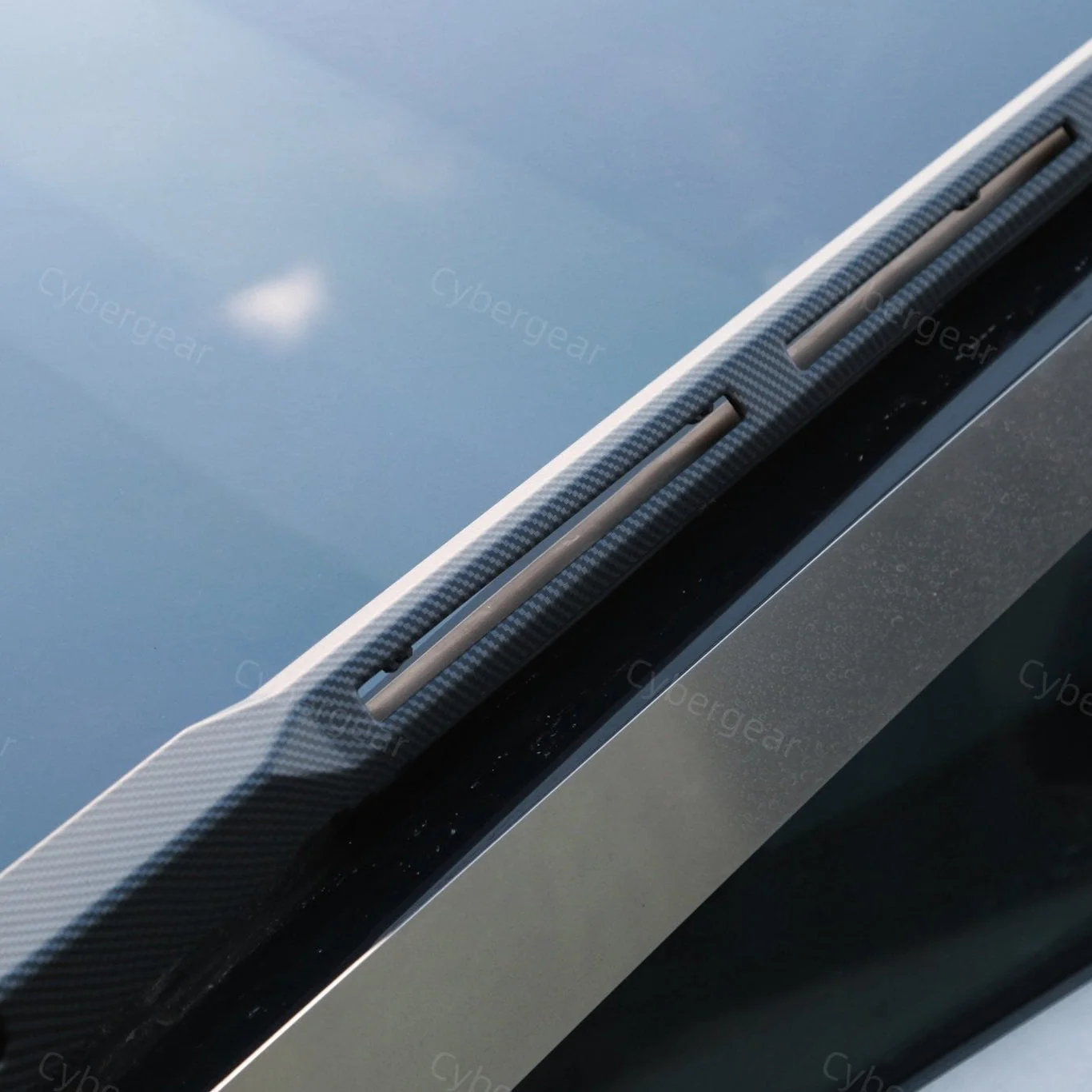 [Carbon Fiber Pattern ABS] Wiper Protection Trim Cover For Cybertruck - Image 2
