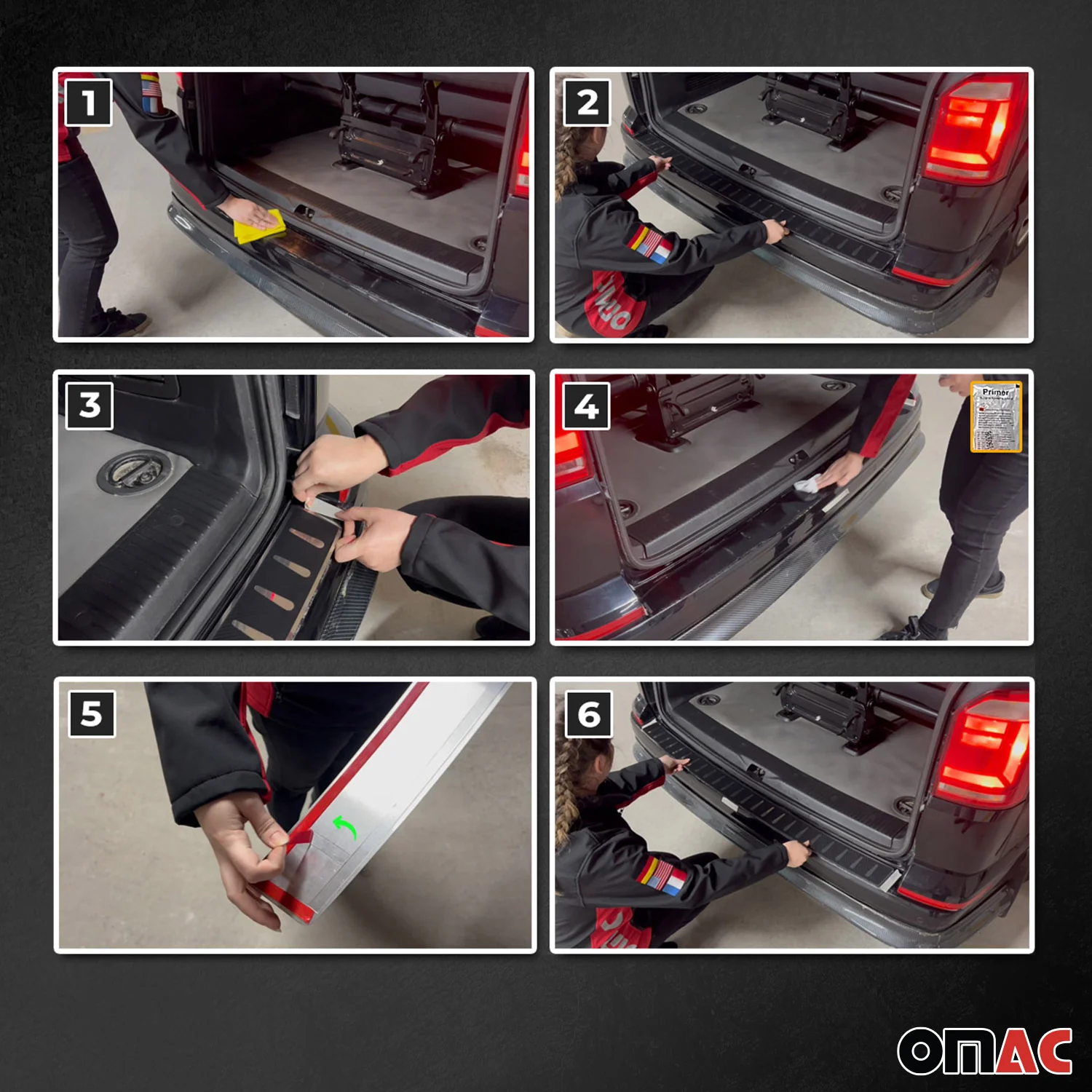 2018-2024 Ford Focus Sedan Rear Bumper Sill Cover Guard Stainless Steel - Image 4