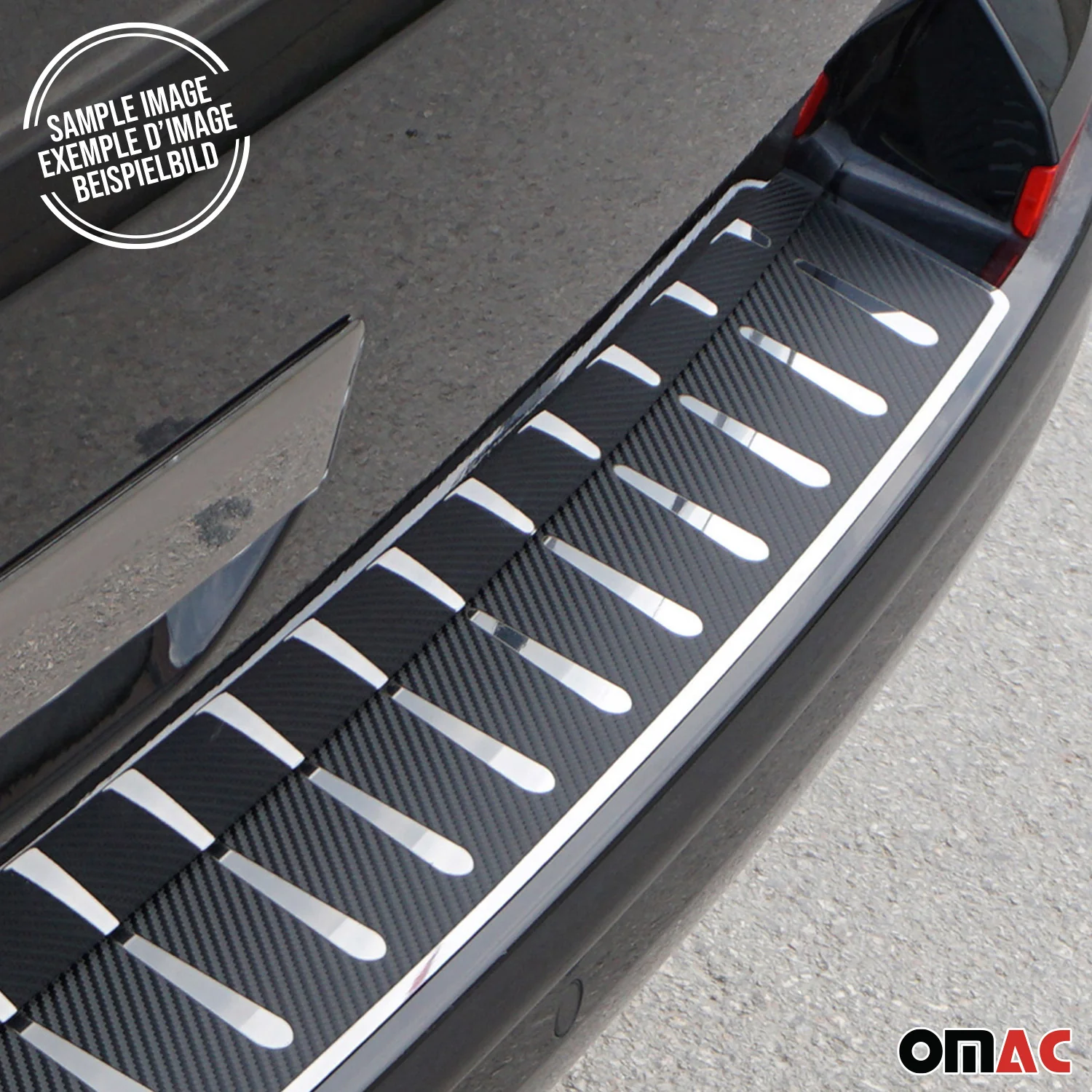 2018-2024 Ford Focus Hatchback Rear Bumper Sill Cover Guard Stainless Steel - Image 5