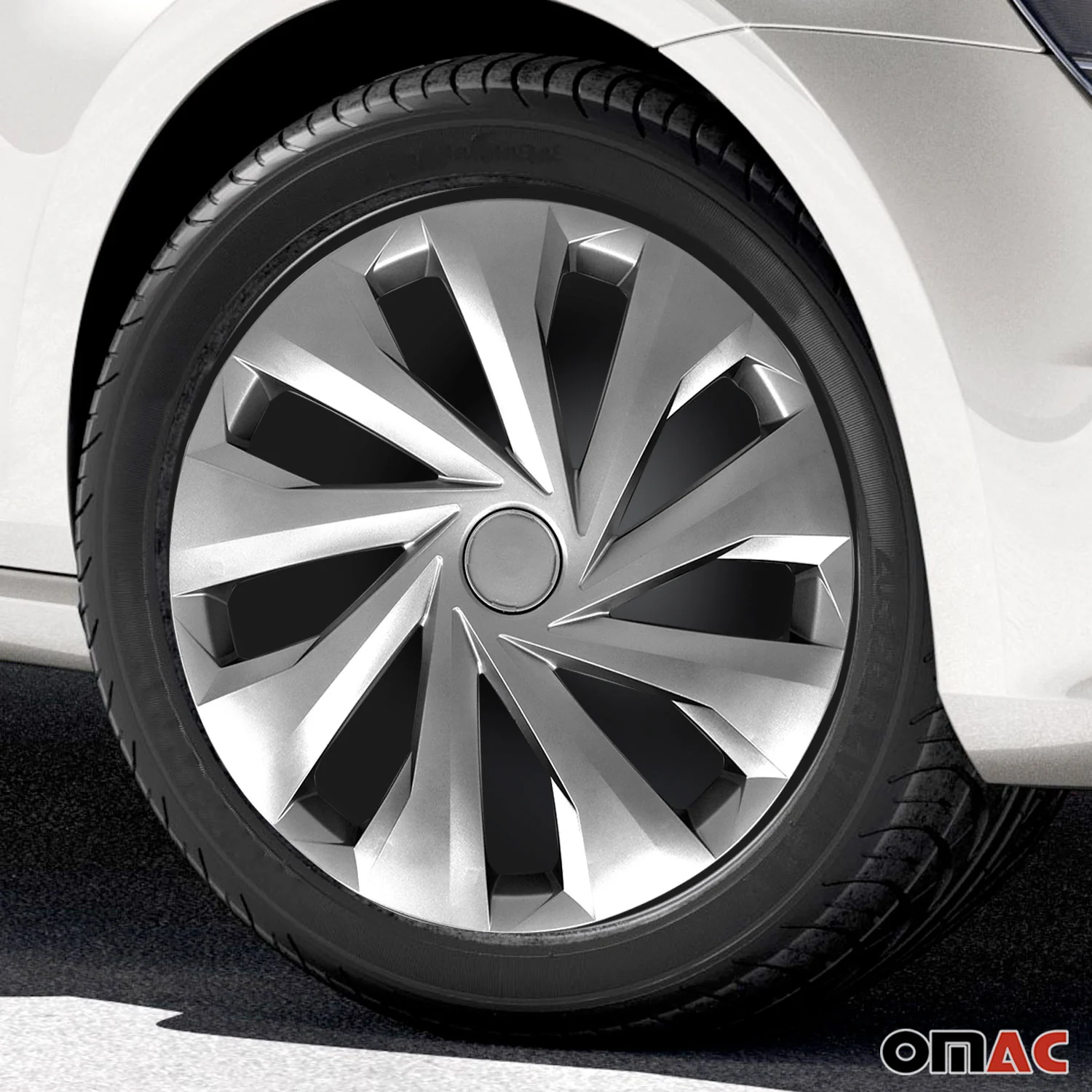 Carolina Hub Caps Wheel Cover 15" Silver Full Set 4 pcs. - Image 2