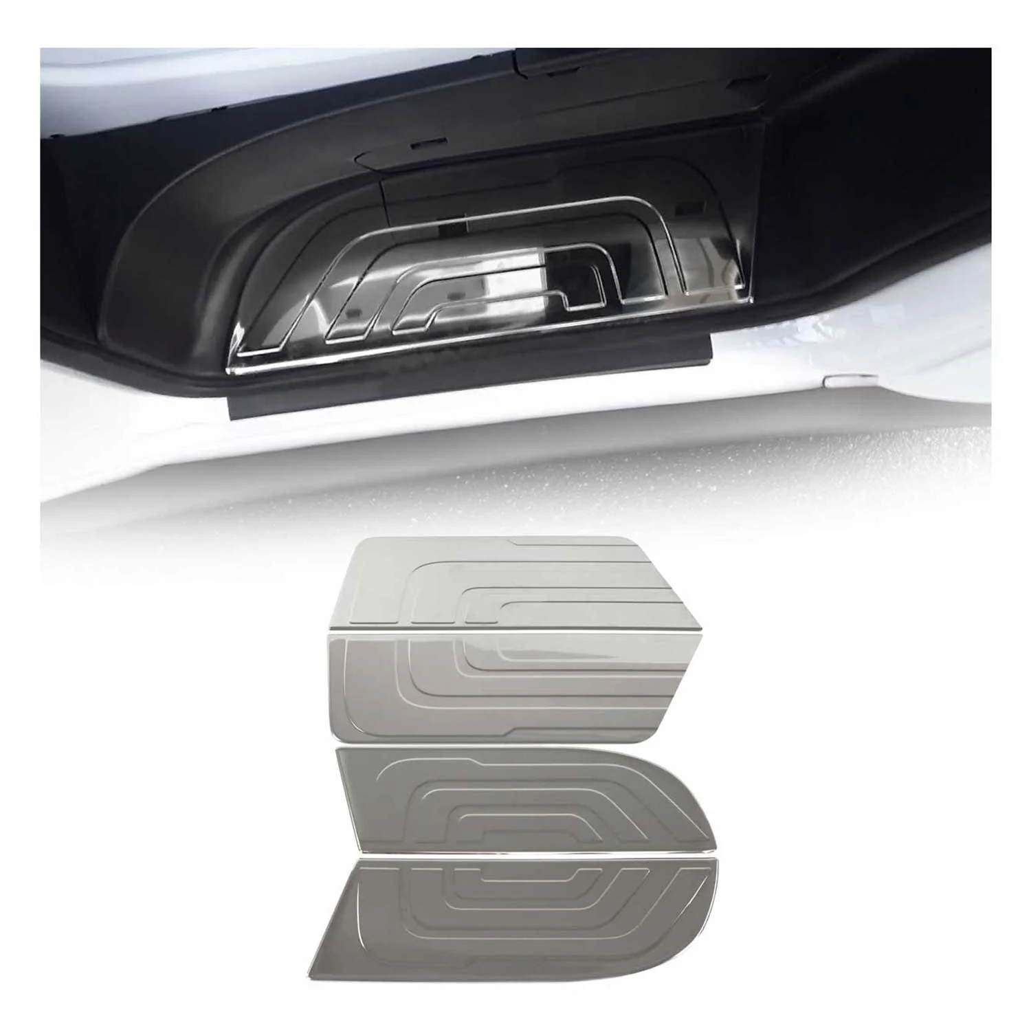 2019-2026 Mercedes Sprinter W907 910 Door Sill Scuff Plate Scratch Stainless Steel 4x