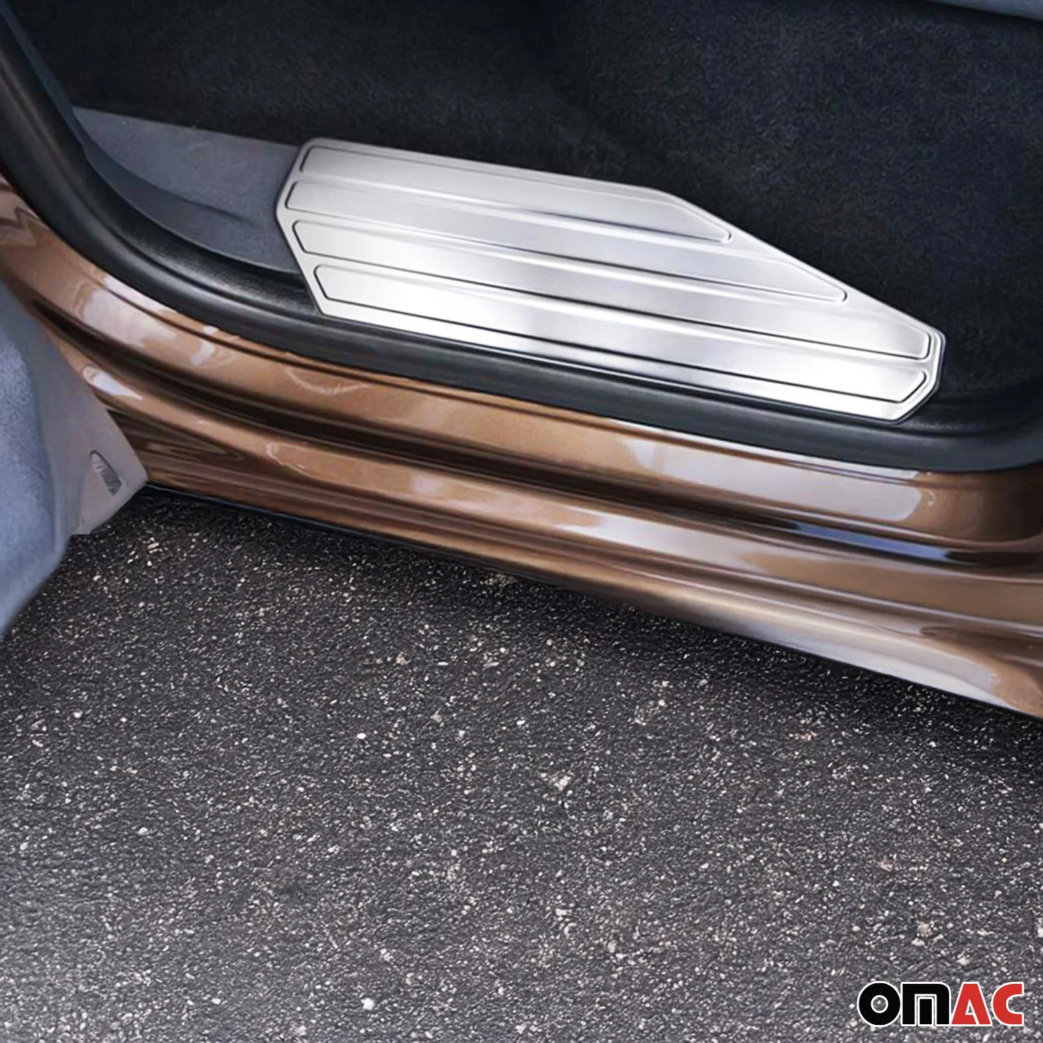 2010-2020 VW Amarok Door Sill Scuff Plate Scratch Protector Stainless Steel 4 Pcs - Image 2