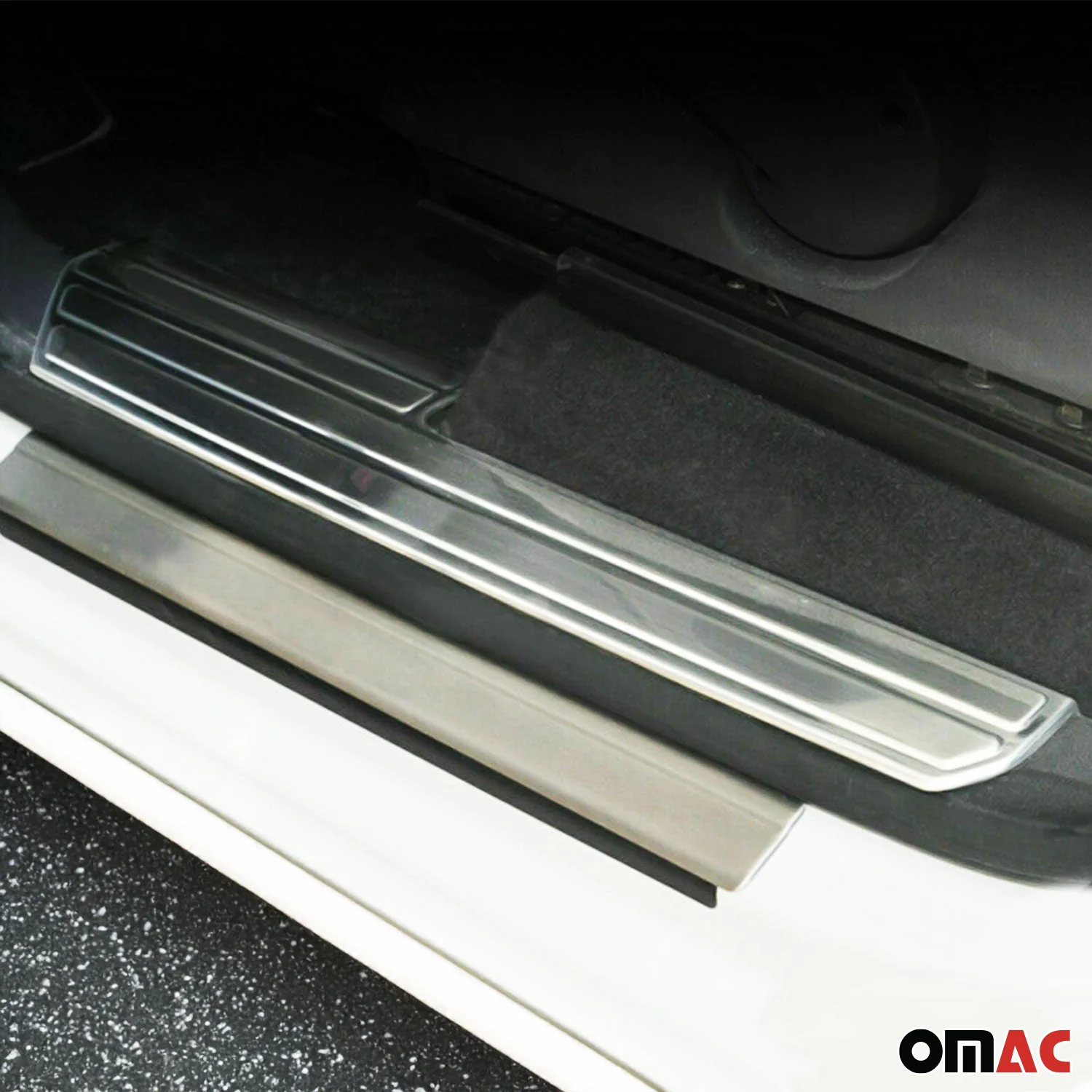 2010-2020 VW Amarok Door Sill Scuff Plate Scratch Protector Stainless Steel 4 Pcs - Image 3