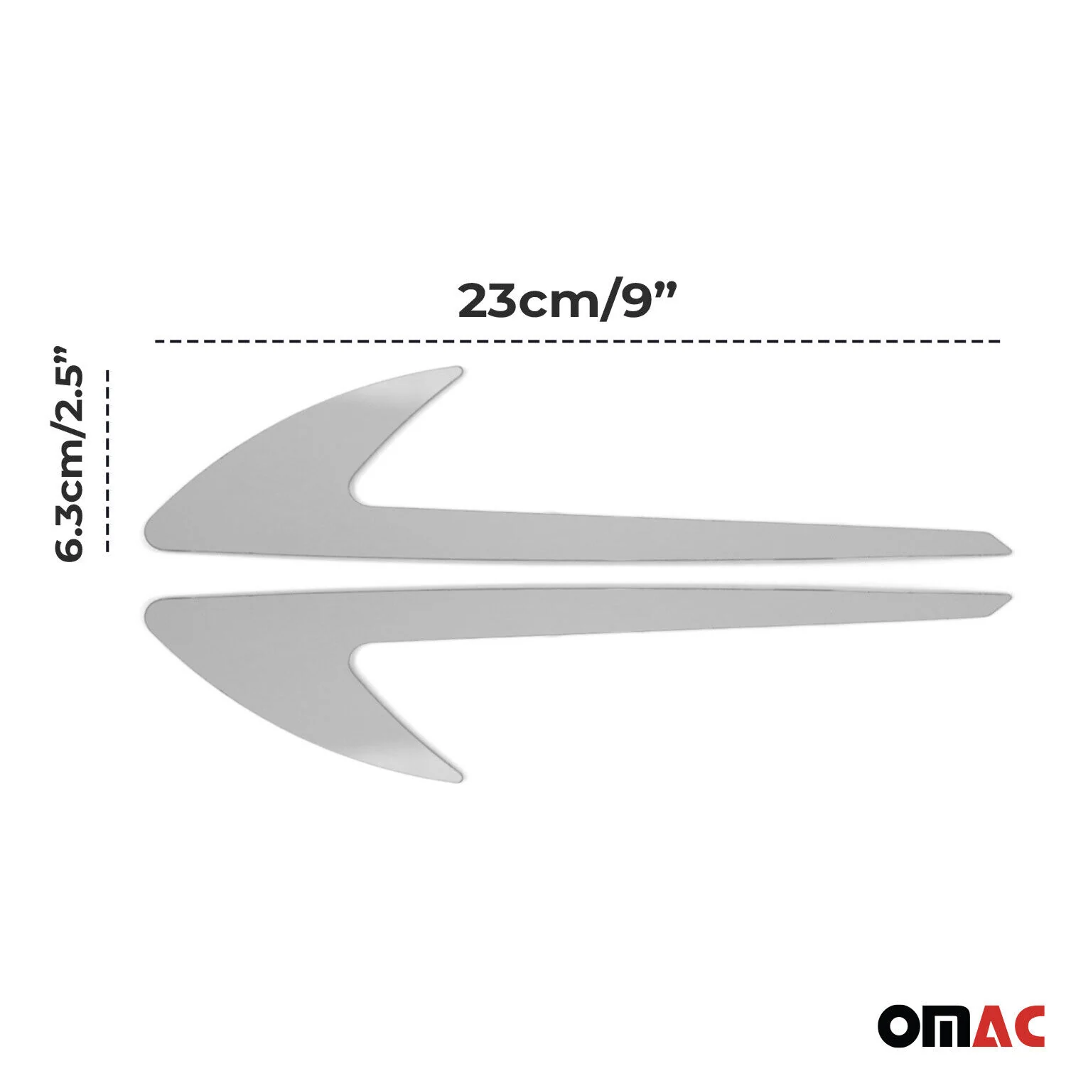 Chevrolet Side Door Molding Trim Skirt Garnish Stainless Steel Gloss 2Pcs - Image 4