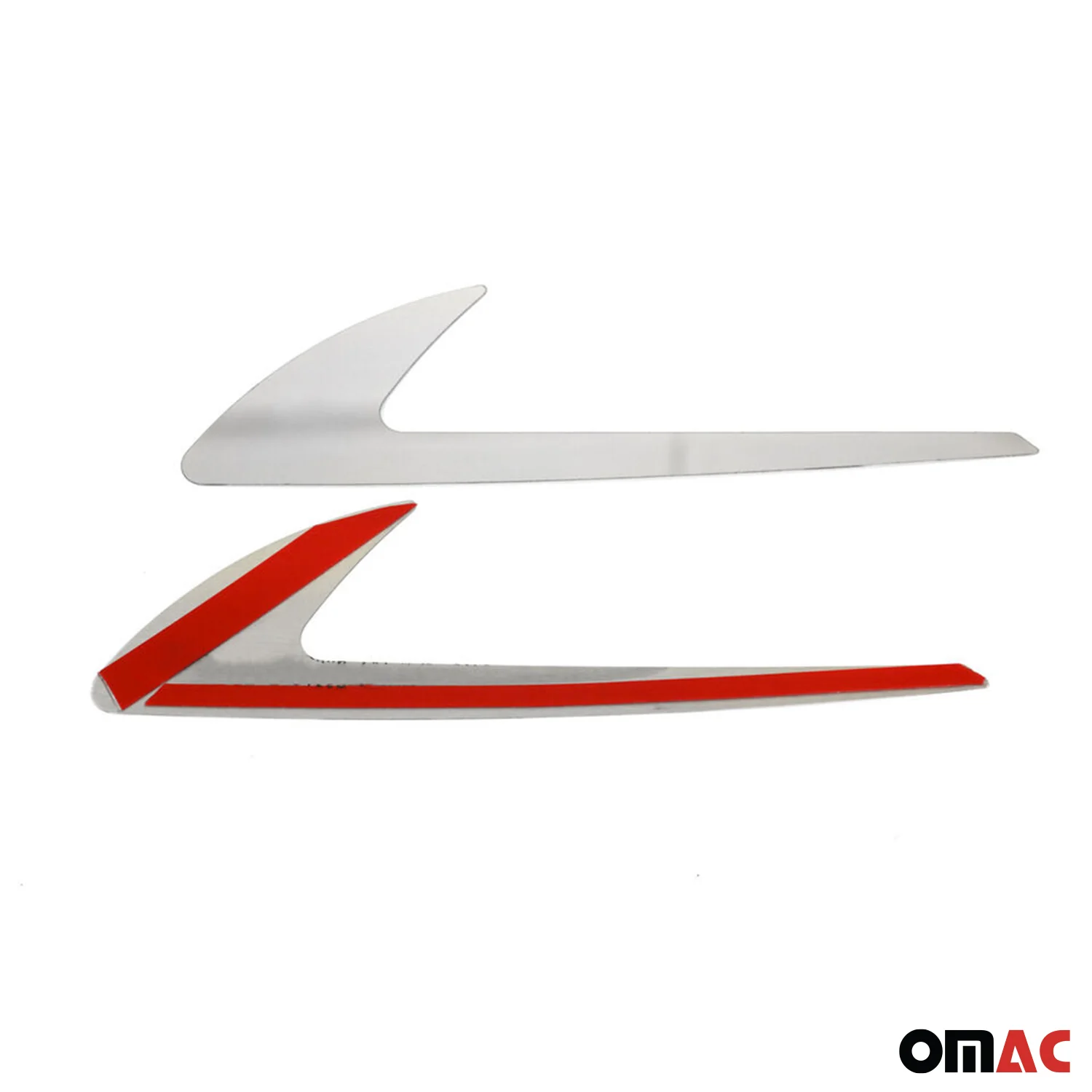 Mercedes Side Door Molding Trim Skirt Garnish Stainless Steel Gloss 2Pcs - Image 9