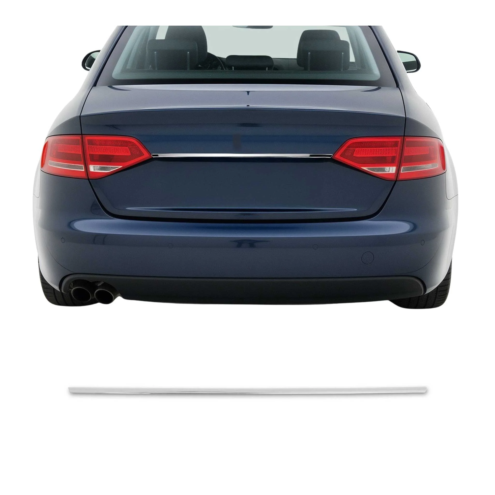 2009-2016 Audi A4 S4 Sedan Trunk Tailgate Door Handle Cover Stainless Steel Silver