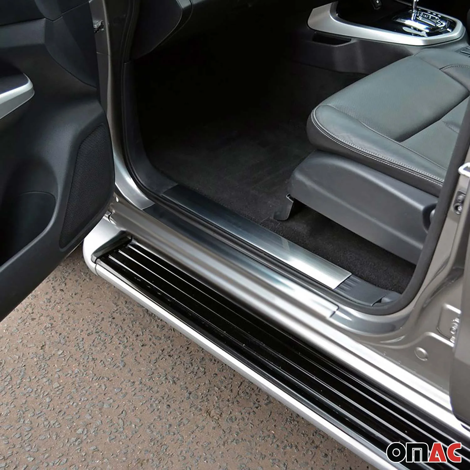 2005-2021 Nissan Frontier Door Sill Scuff Plate Scratch Protector Stainless Steel 4Pcs - Image 2