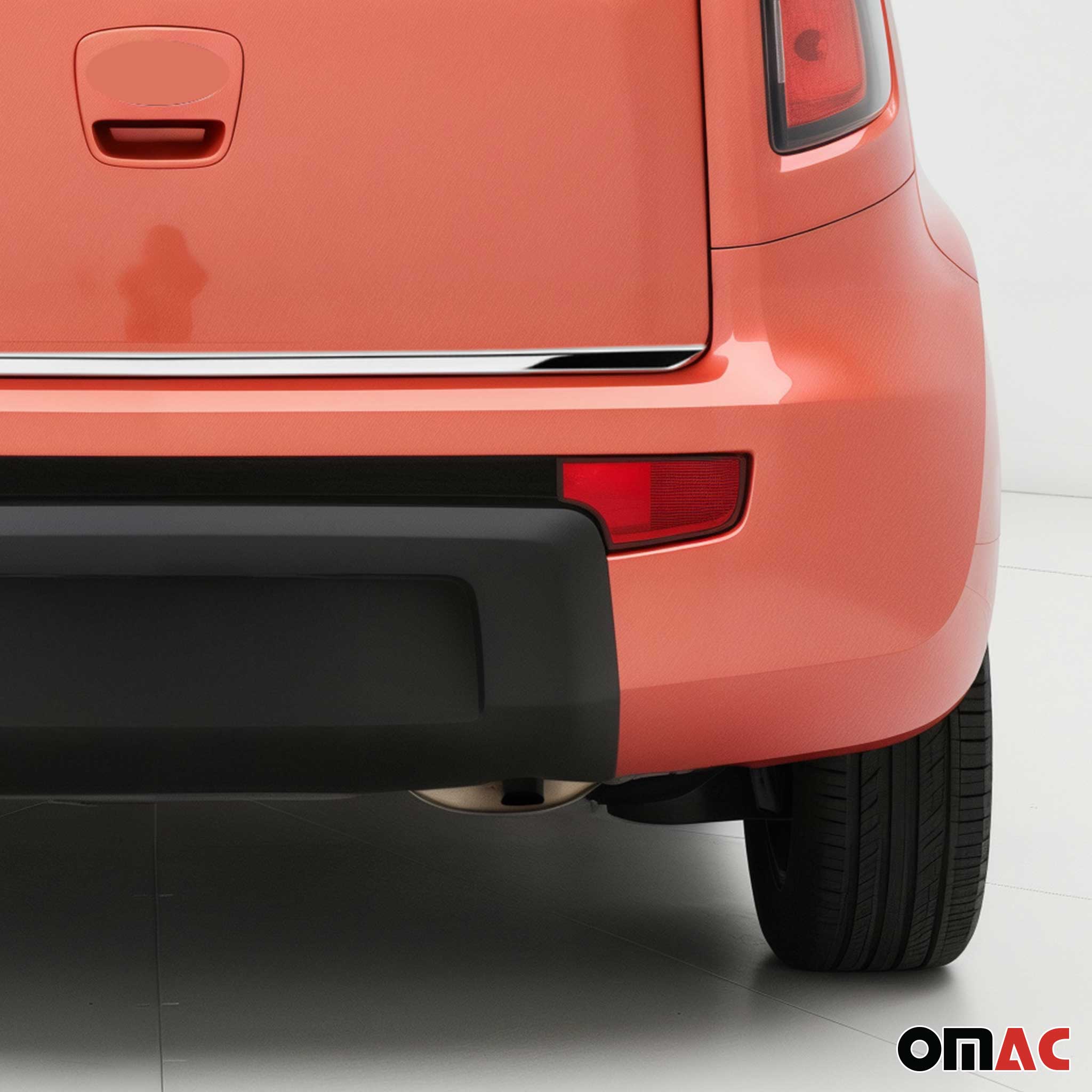 2010-2013 Kia Soul Rear Trunk Molding Trim Stainless Steel Silver - Image 3