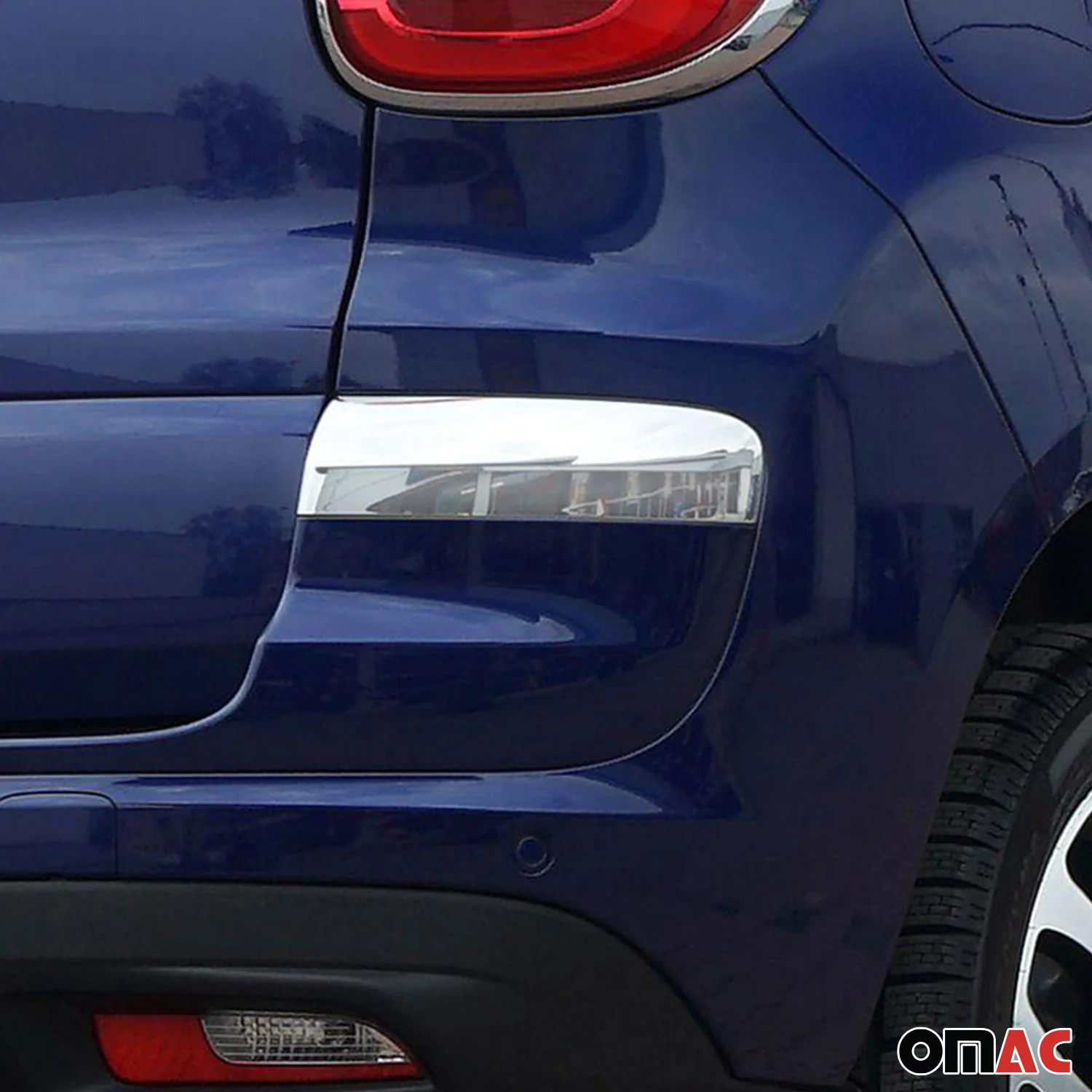 2018-2020 Fiat 500L Rear Trunk Molding Trim Stainless Steel Silver 2 Pcs - Image 3