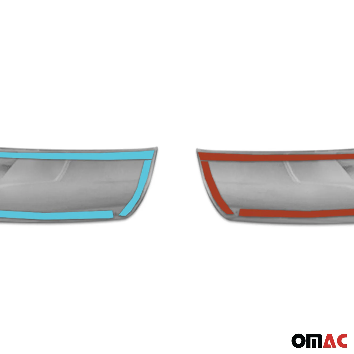 2018-2020 Fiat 500L Rear Trunk Molding Trim Stainless Steel Silver 2 Pcs - Image 9