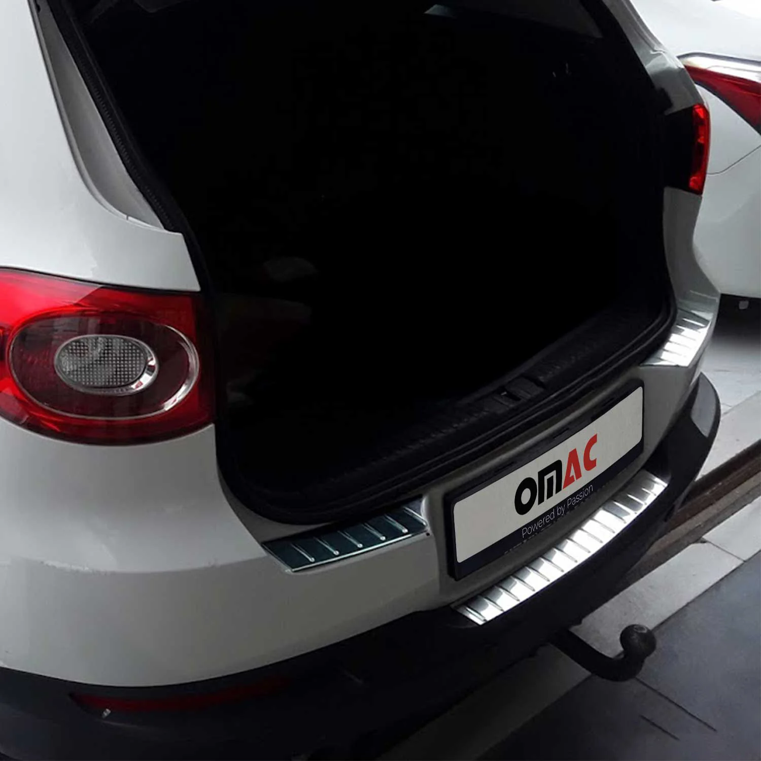 2009-2017 VW Tiguan Rear Bumper Guard Stainless Steel Glossy 3Pcs