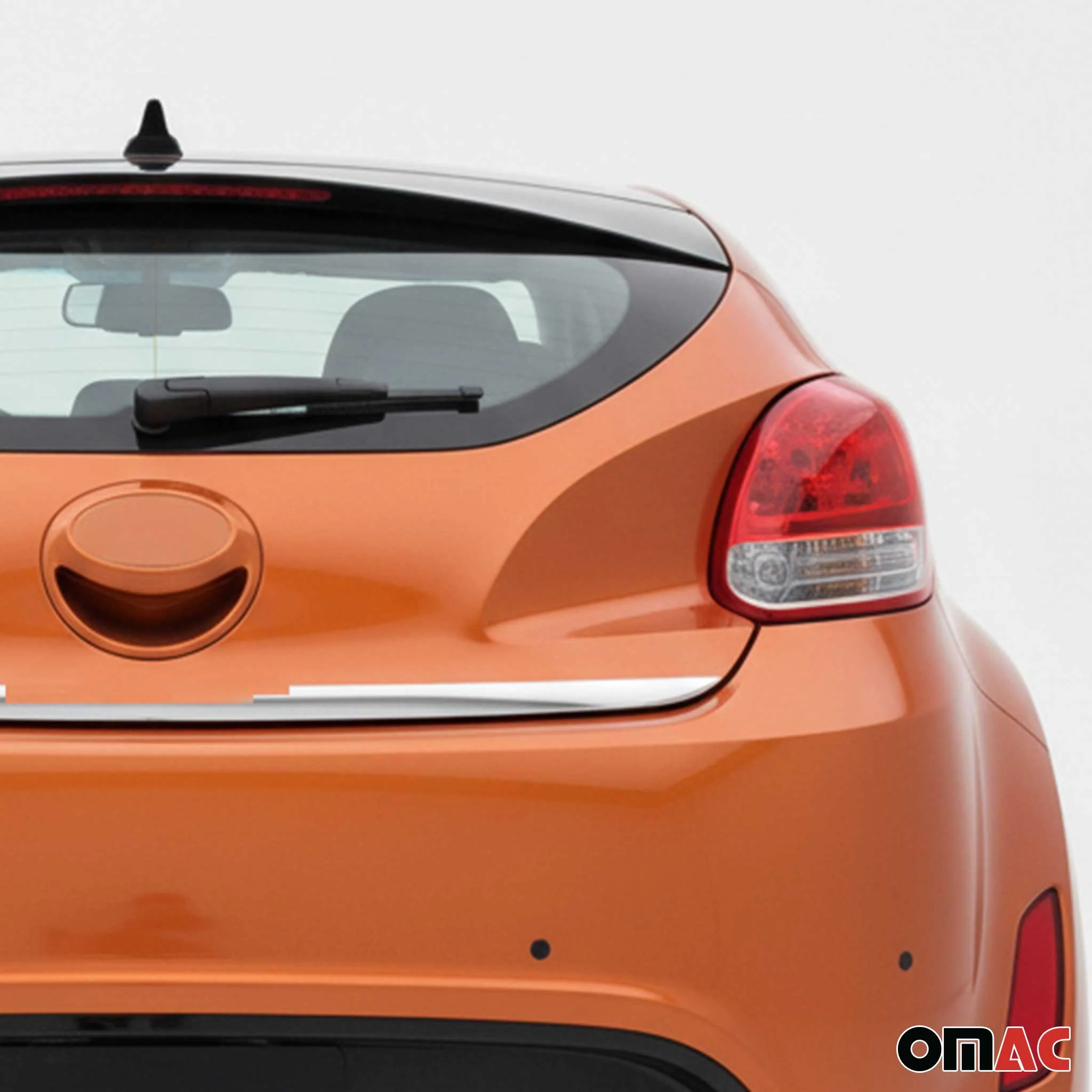 2012-2017 Hyundai Veloster Rear Trunk Lid Molding Trim Stainless Steel Silver - Image 2