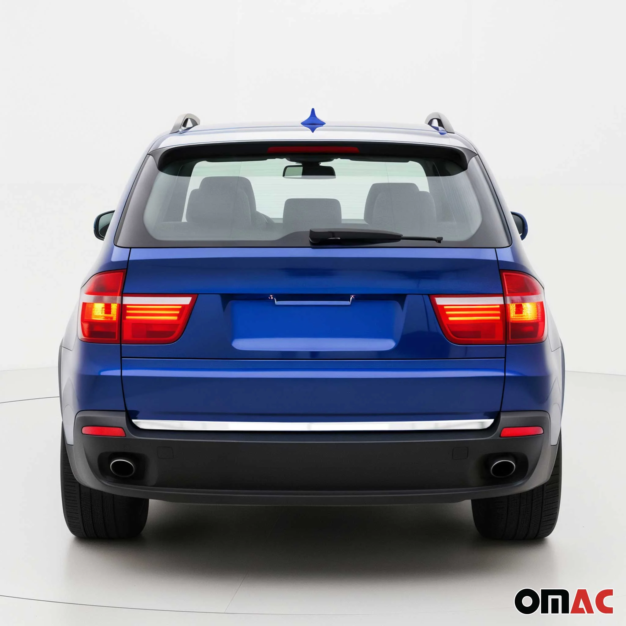 2007-2013 BMW X5 E70 Rear Trunk Lid Molding Trim Brushed Stainless Steel Silver 1Pc - Image 2
