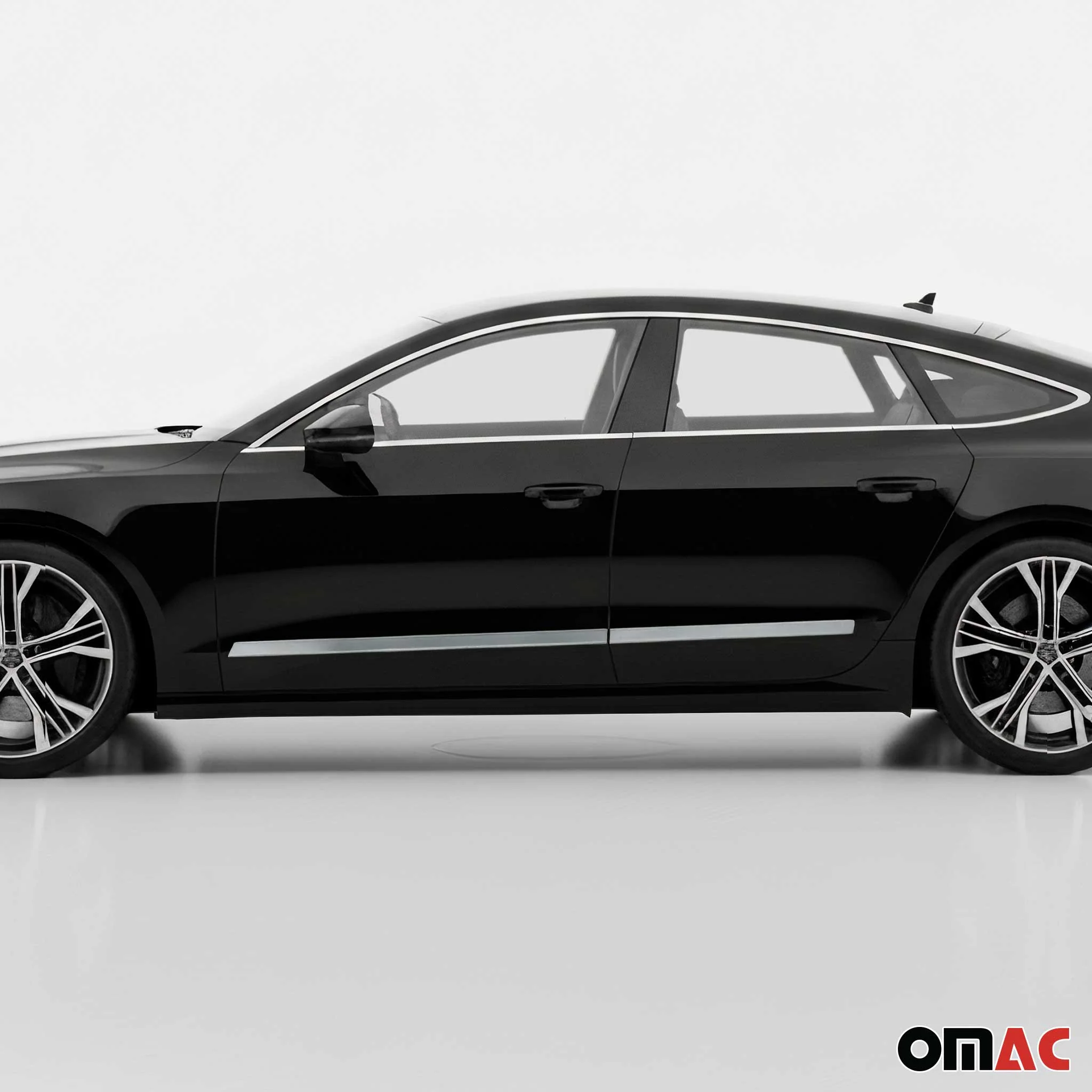 2019-2024 Audi A7 S7 RS7 Sportback Side Door Molding Trim Skirt Garnish 4Pcs - Image 2