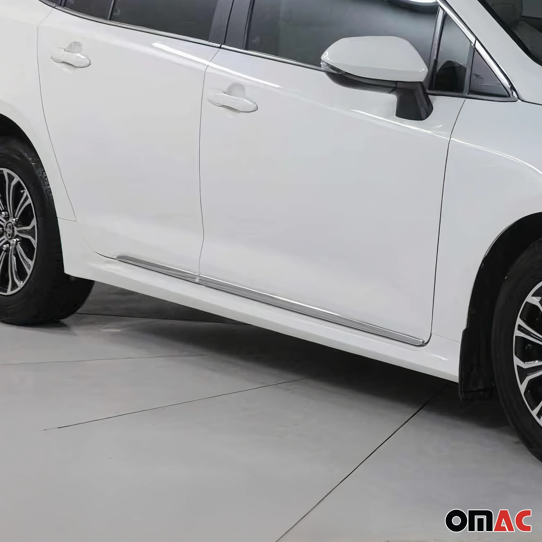 2019-2026 Toyota Corolla Sedan Side Door Molding Trim Stainless Steel - Image 2