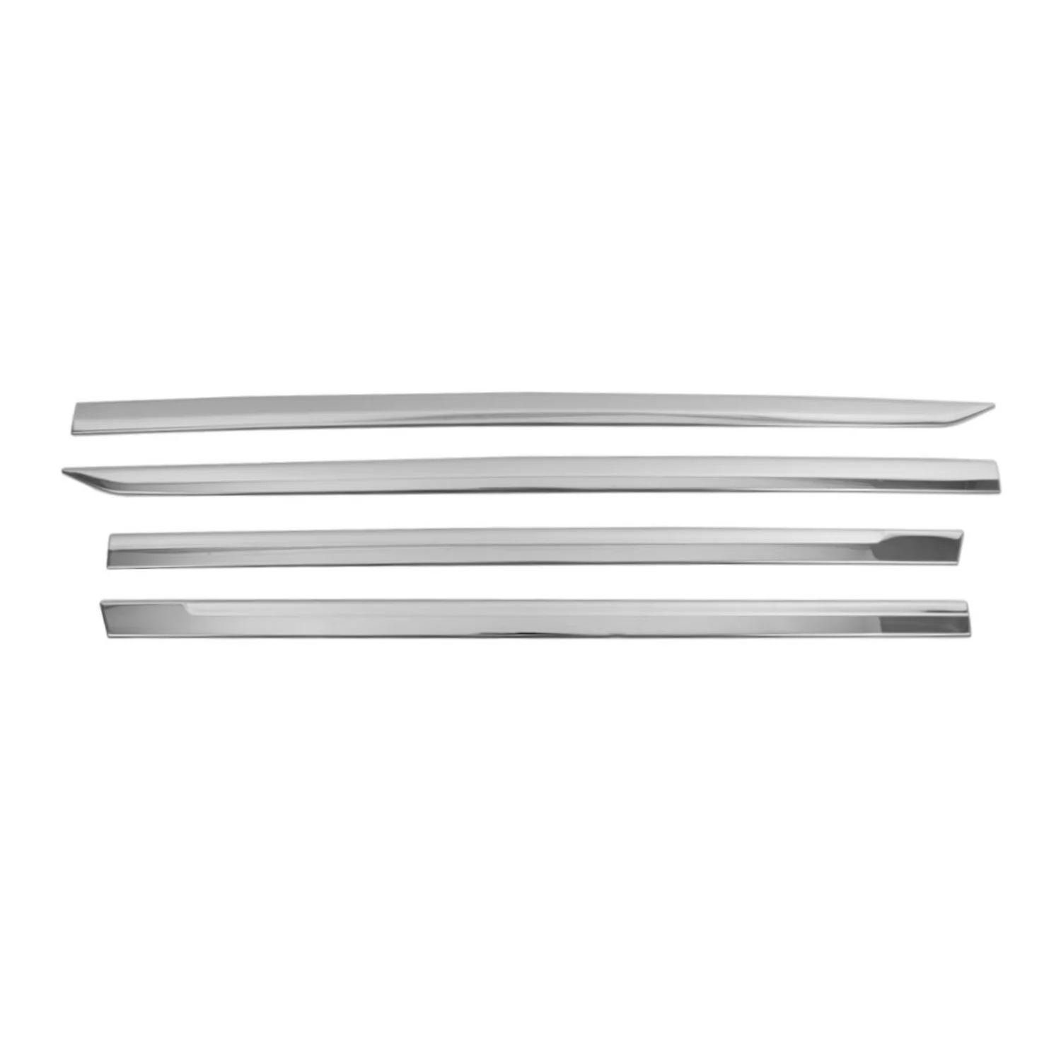 2018-2024 VW Tiguan Allspace Side Door Molding Trim Stainless Steel Silver 4x - Image 7