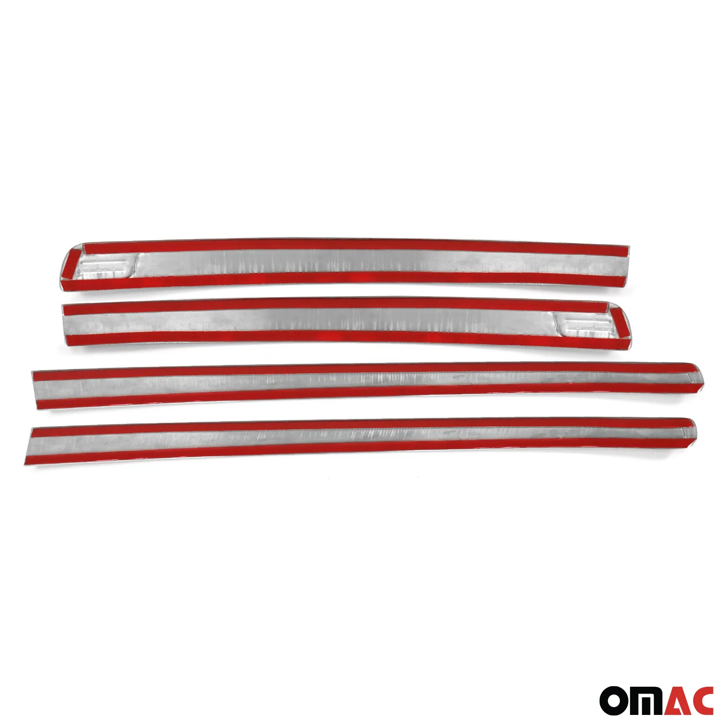 2019-2023 Ford Ranger Side Door Molding Trim Skirt Garnish Stainless Steel Silver 4Pcs - Image 5