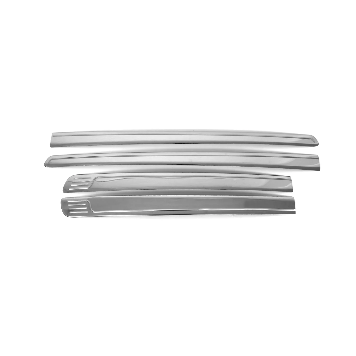 2019-2023 Ford Ranger Side Door Molding Trim Skirt Garnish Stainless Steel Silver 4Pcs - Image 6