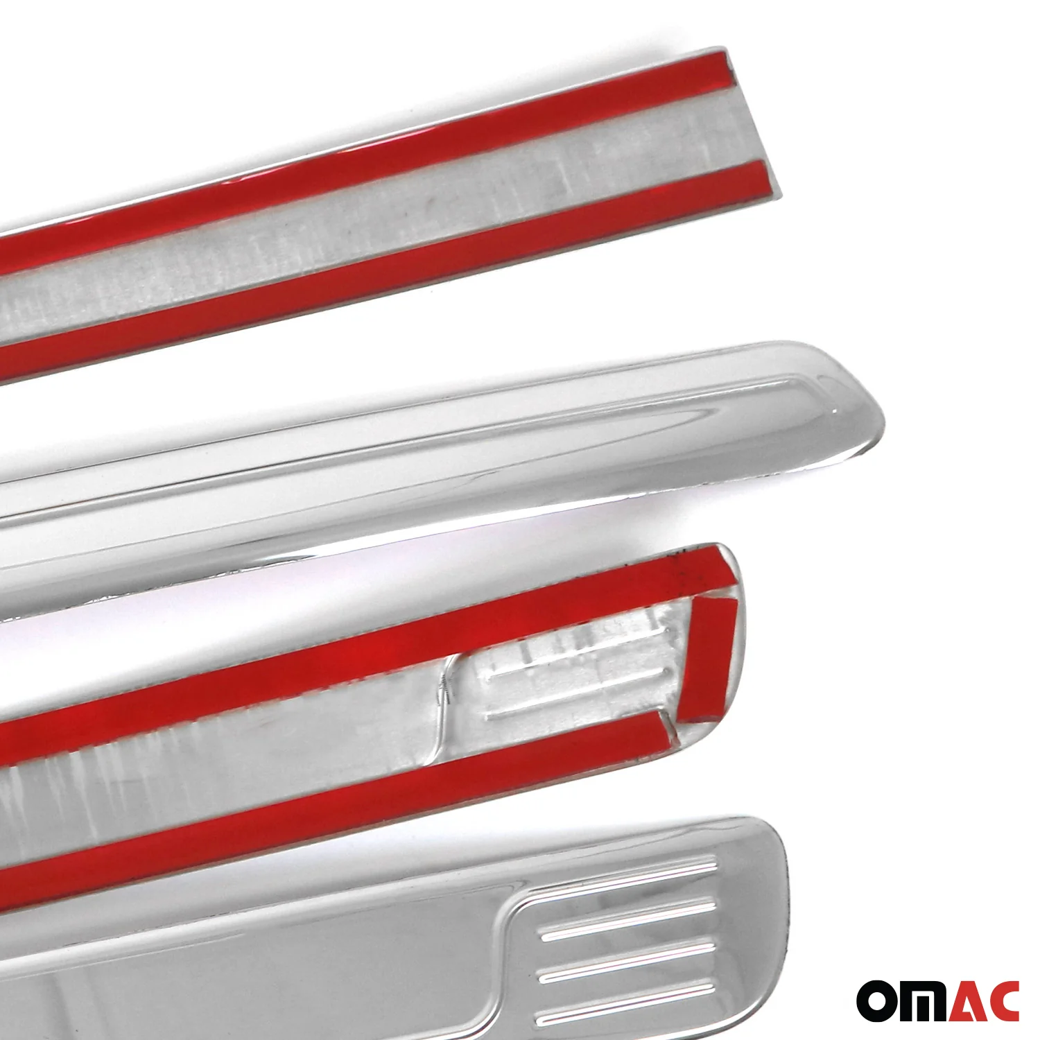 2019-2023 Ford Ranger Side Door Molding Trim Skirt Garnish Stainless Steel Silver 4Pcs - Image 9
