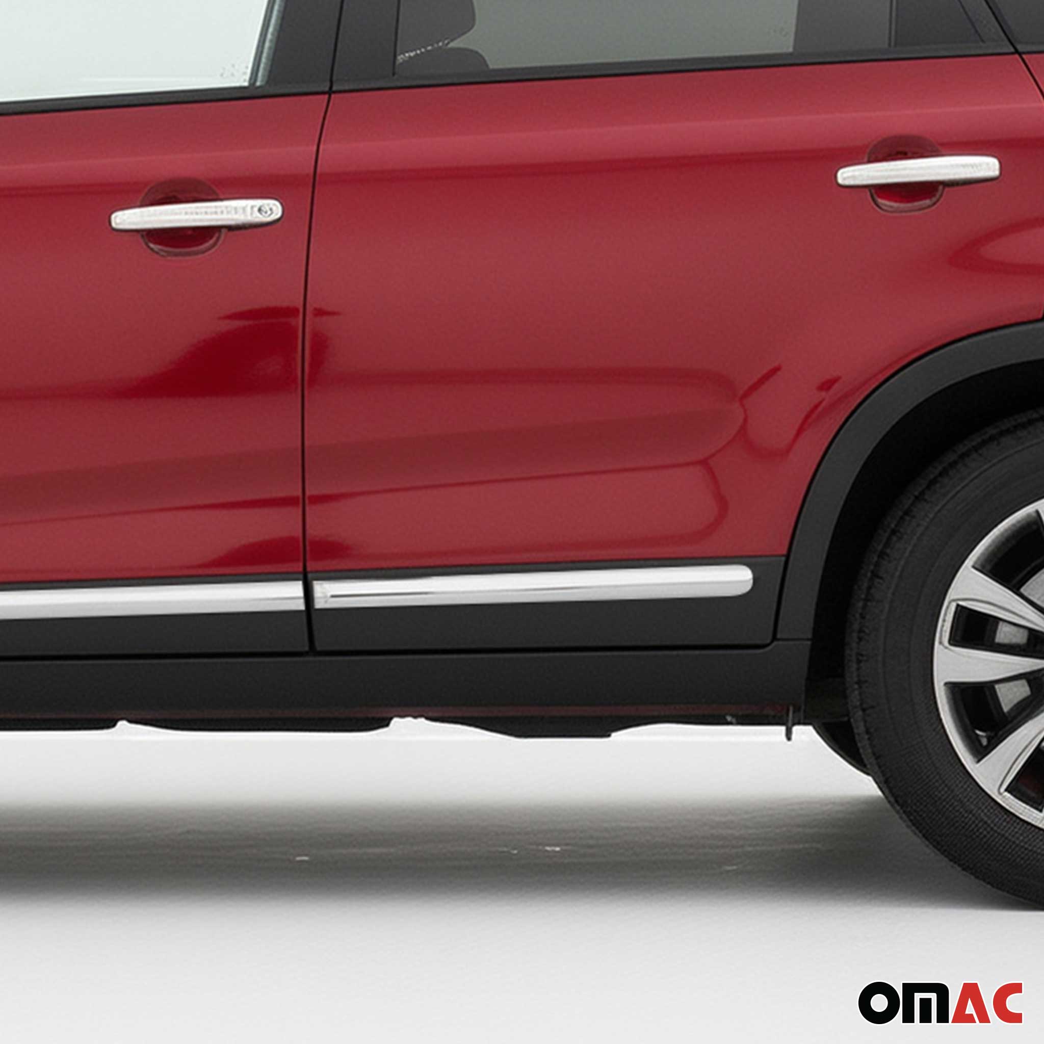 2011-2015 Kia Sorento Side Door Molding Trim Skirt Garnish Stainless Steel Silver 4Pcs - Image 3