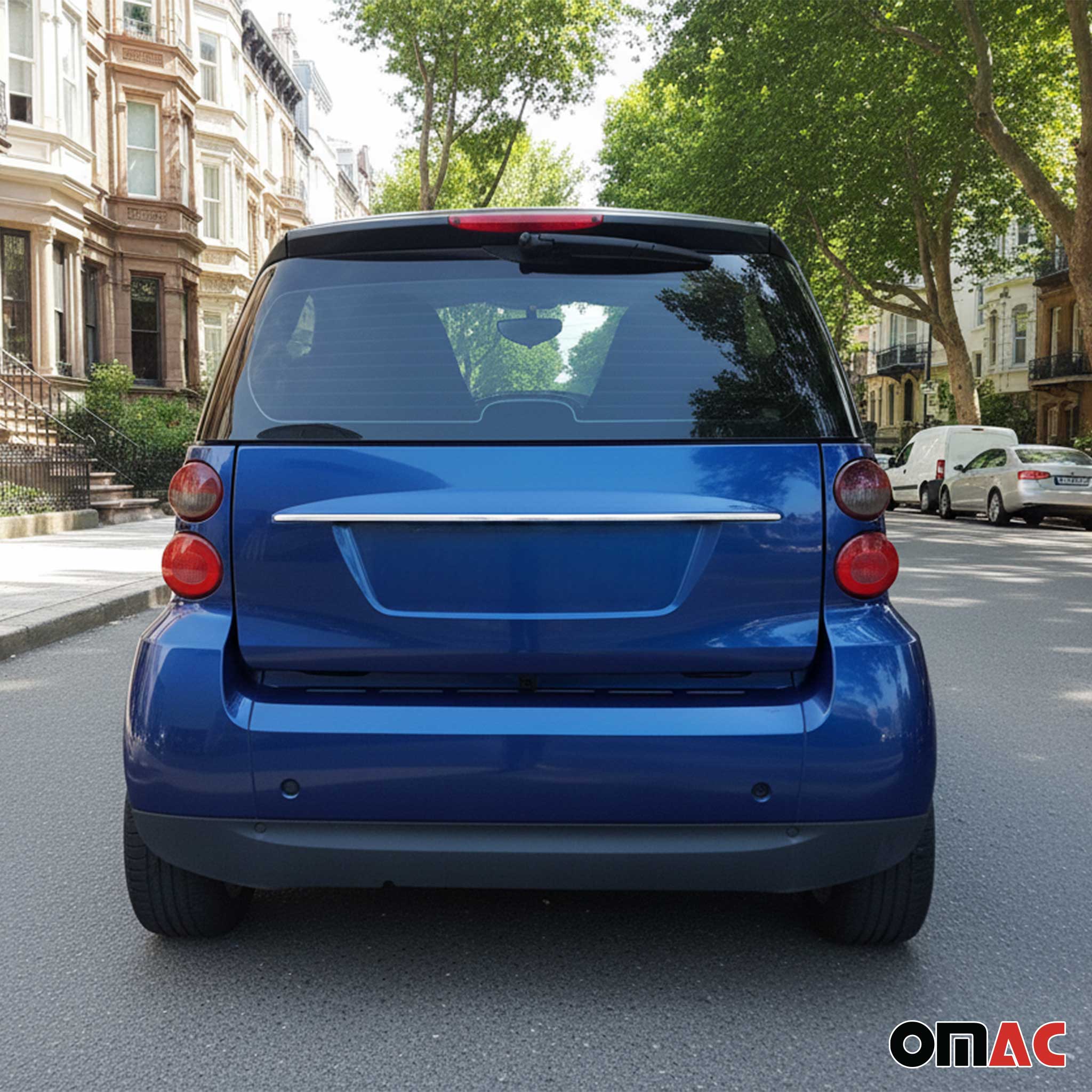 2007-2015 Smart ForTwo Rear Trunk Tailgate Door Handle Cover Stainless Steel Silver - Image 5