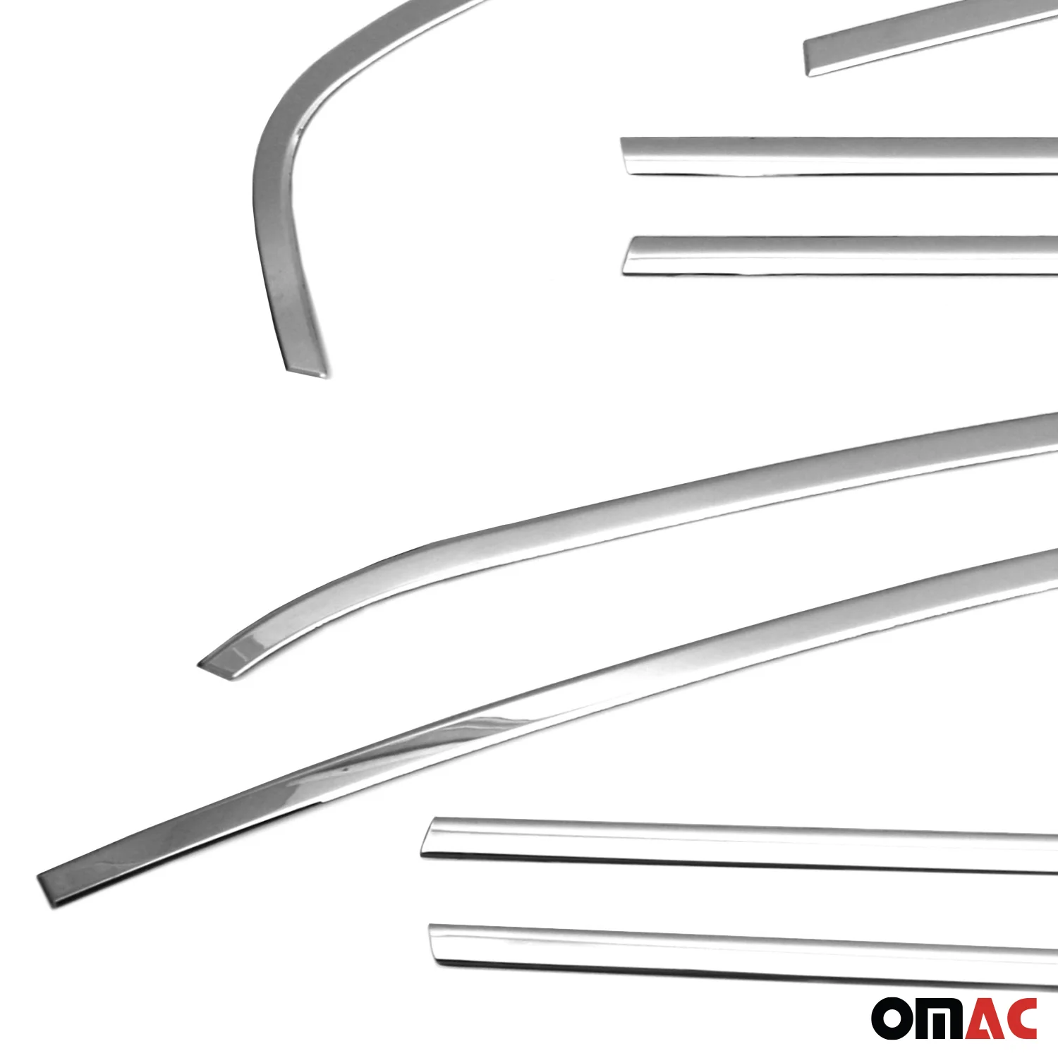 2011-2018 VW Jetta A6 Window Molding Trim Streamer Stainless Steel Silver 12 Pcs - Image 6