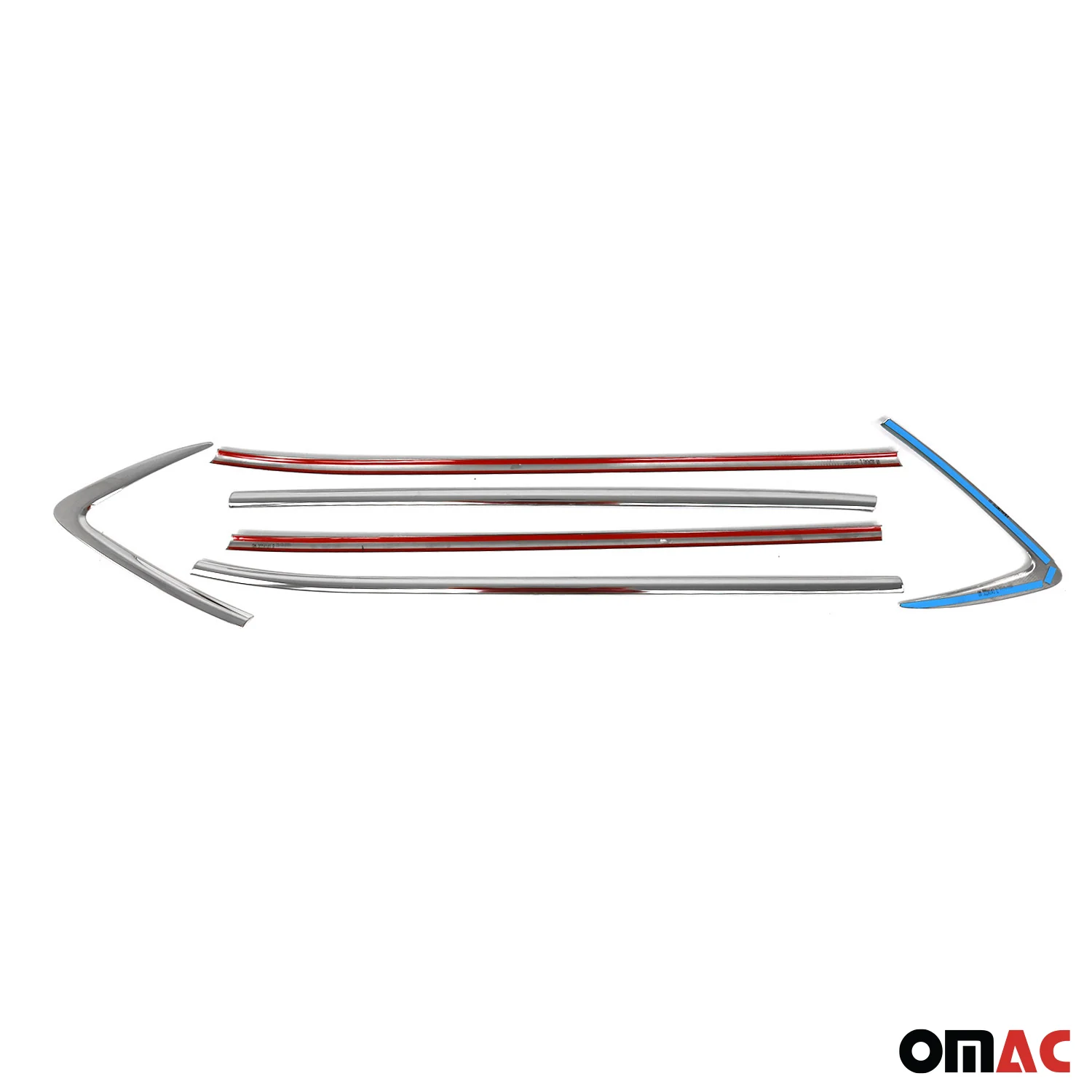 2016-2021 Hyundai Tucson Window Molding Trim Streamer Stainless Steel Silver 6 Pcs - Image 5