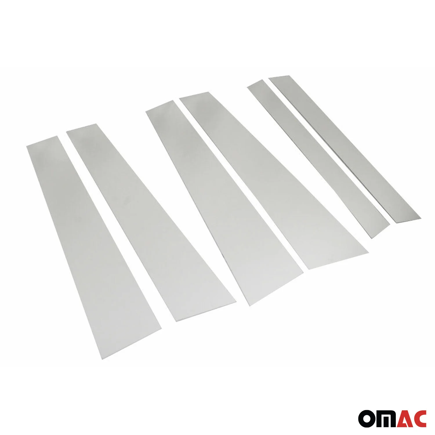 2009-2015 Mercedes GLK Class X204 Window B Pillar Posts Door Trim Stainless Steel 6x - Image 8