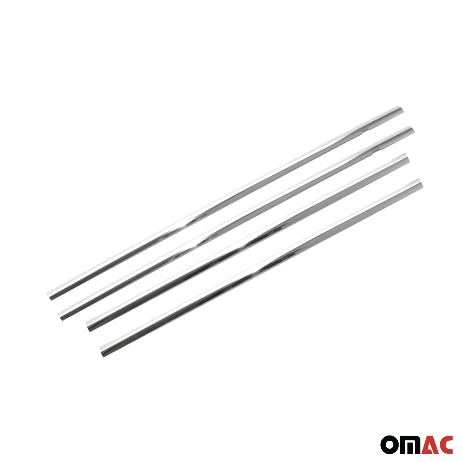 2013-2020 Toyota Yaris Window Molding Trim Streamer Stainless Steel Silver 4 Pcs - Image 6