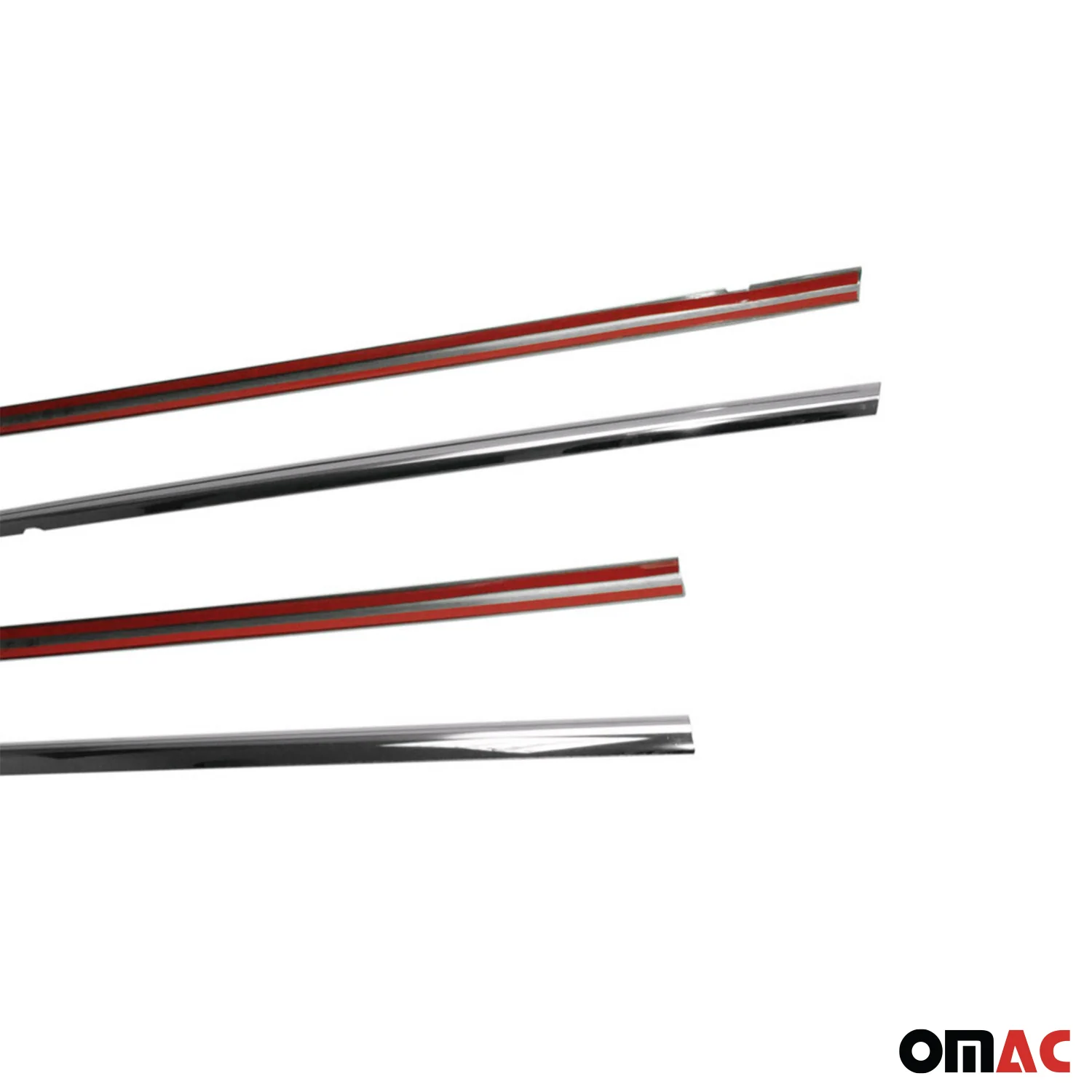 2013-2020 Toyota Yaris Window Molding Trim Streamer Stainless Steel Silver 4 Pcs - Image 7