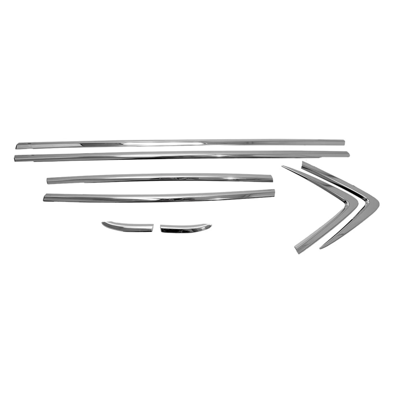 2012-2016 Opel Mokka Window Molding Trim Streamer Stainless Steel Silver 8x - Image 7