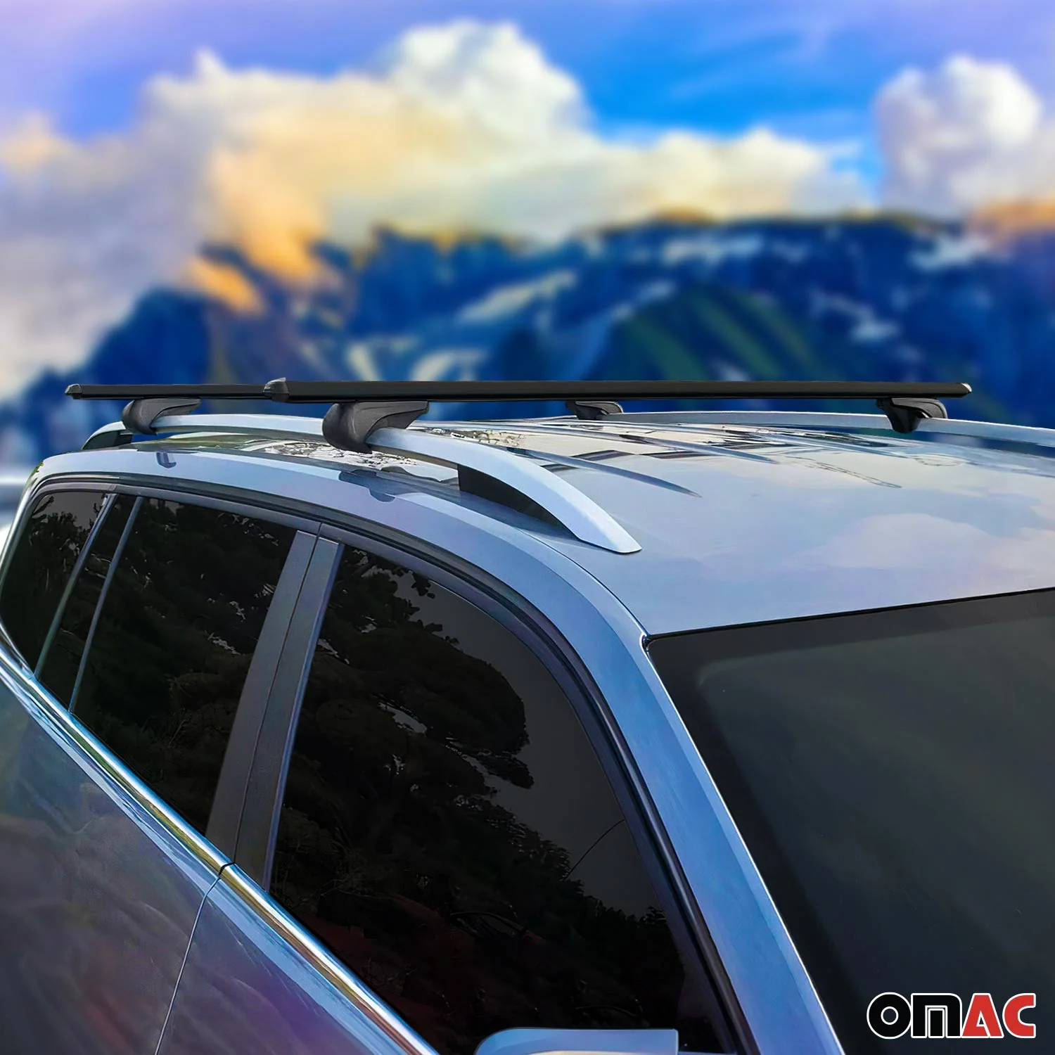 2007-2009 Dodge Durango Roof Rack Cross Bars Black - Image 3