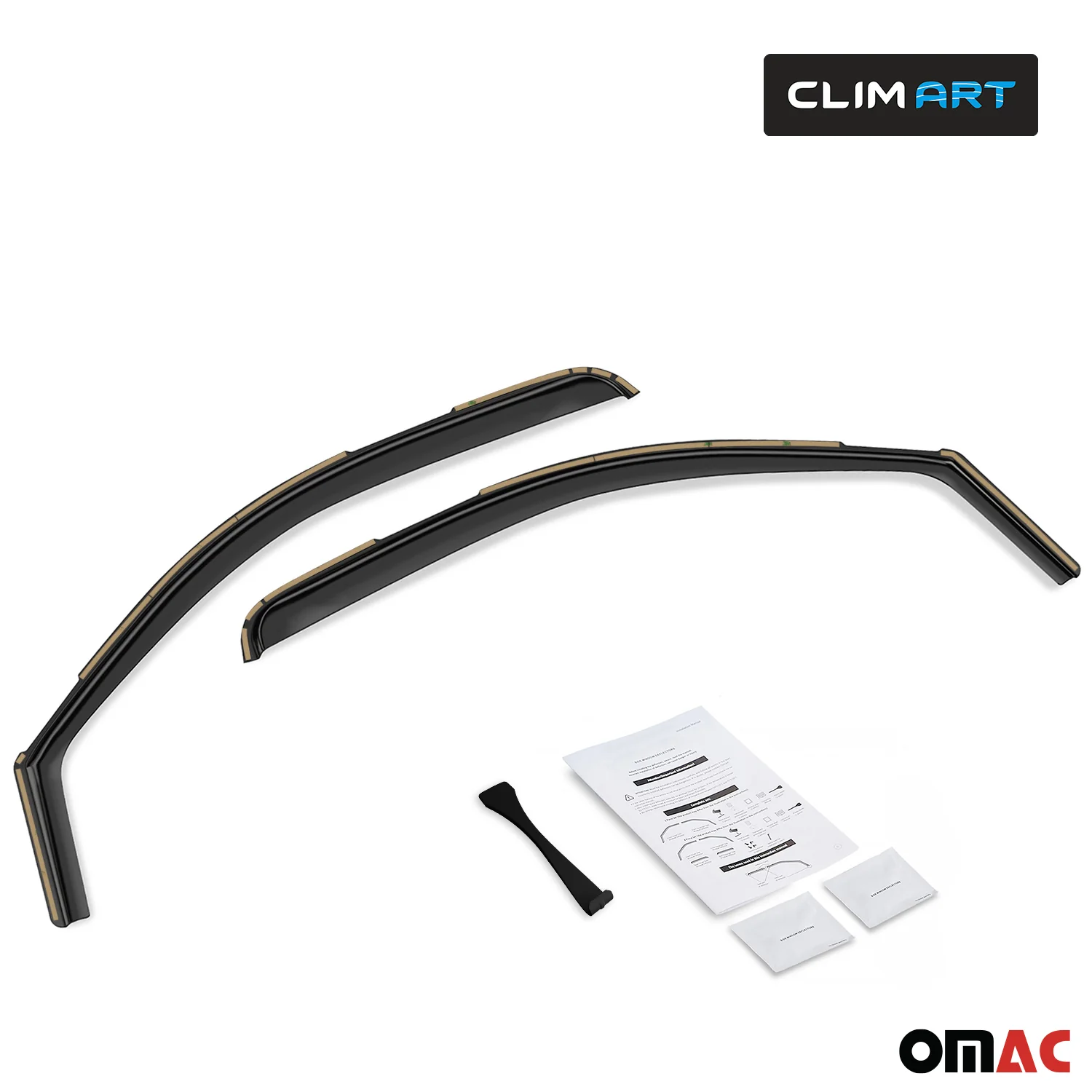 Clim Art Wind Deflectors for Ford F150 2015-2020 Regular Cab Shatterproof 2 Pcs - Image 4