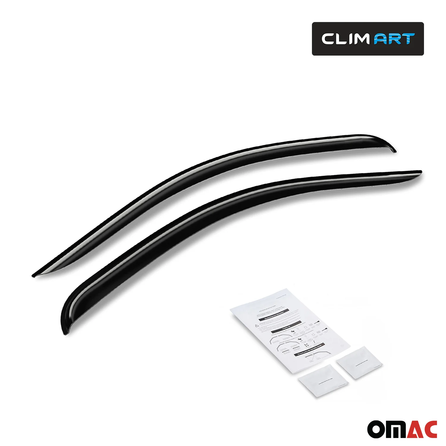 Clim Art Wind Deflectors for Ford F150 Raptor F250 F550 SuperDuty 2017-2025 2Pcs - Image 6