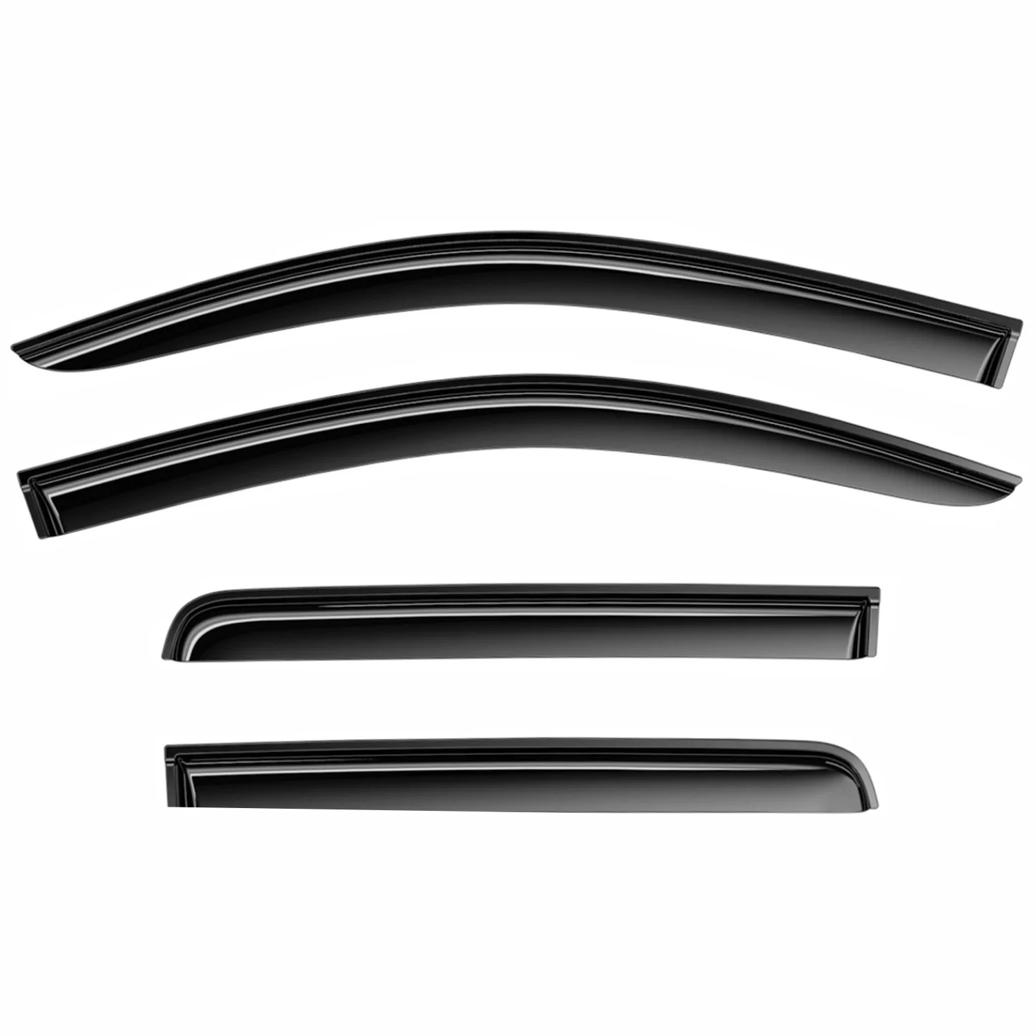 Clim Art Wind Deflectors for Toyota Grand Highlander 2024-2025 Smoke 4 Pcs