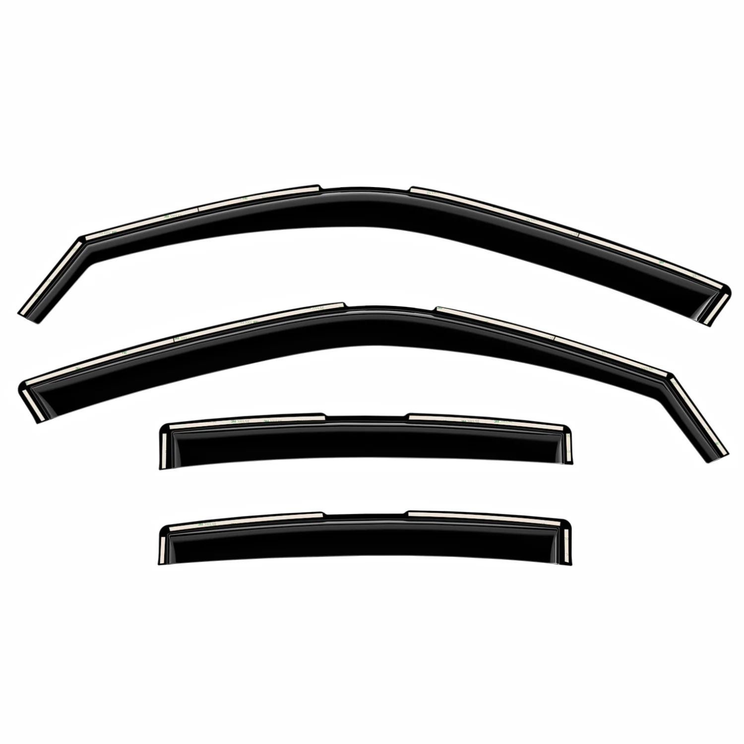 Clim Art Wind Deflectors for Toyota RAV4 2019-2025 Shatterproof Dark Smoke 4 Pcs