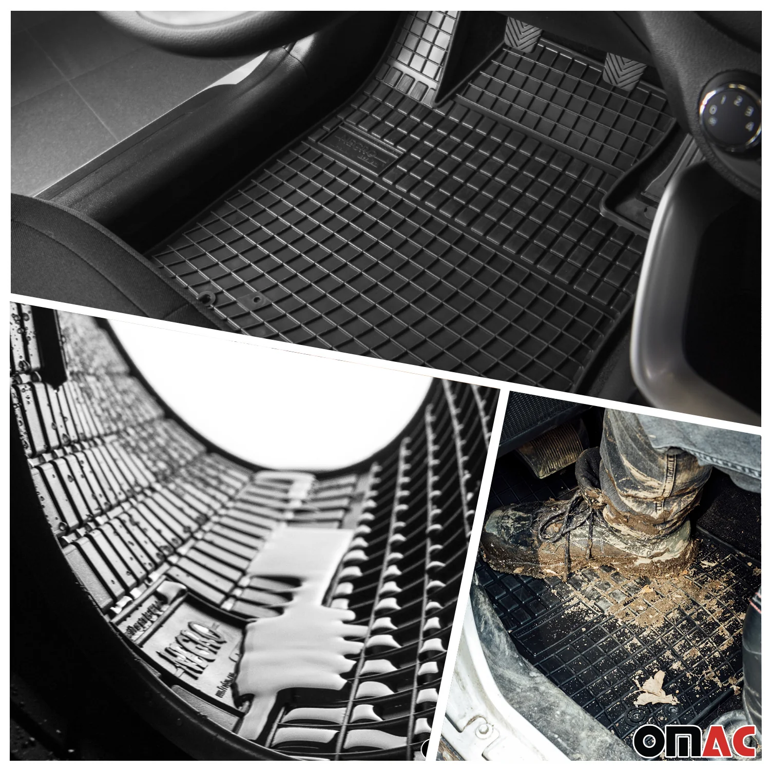 2017-2022 Honda CR-V Floor Mats & Cargo Liner Full Set All Weather Black - Image 2