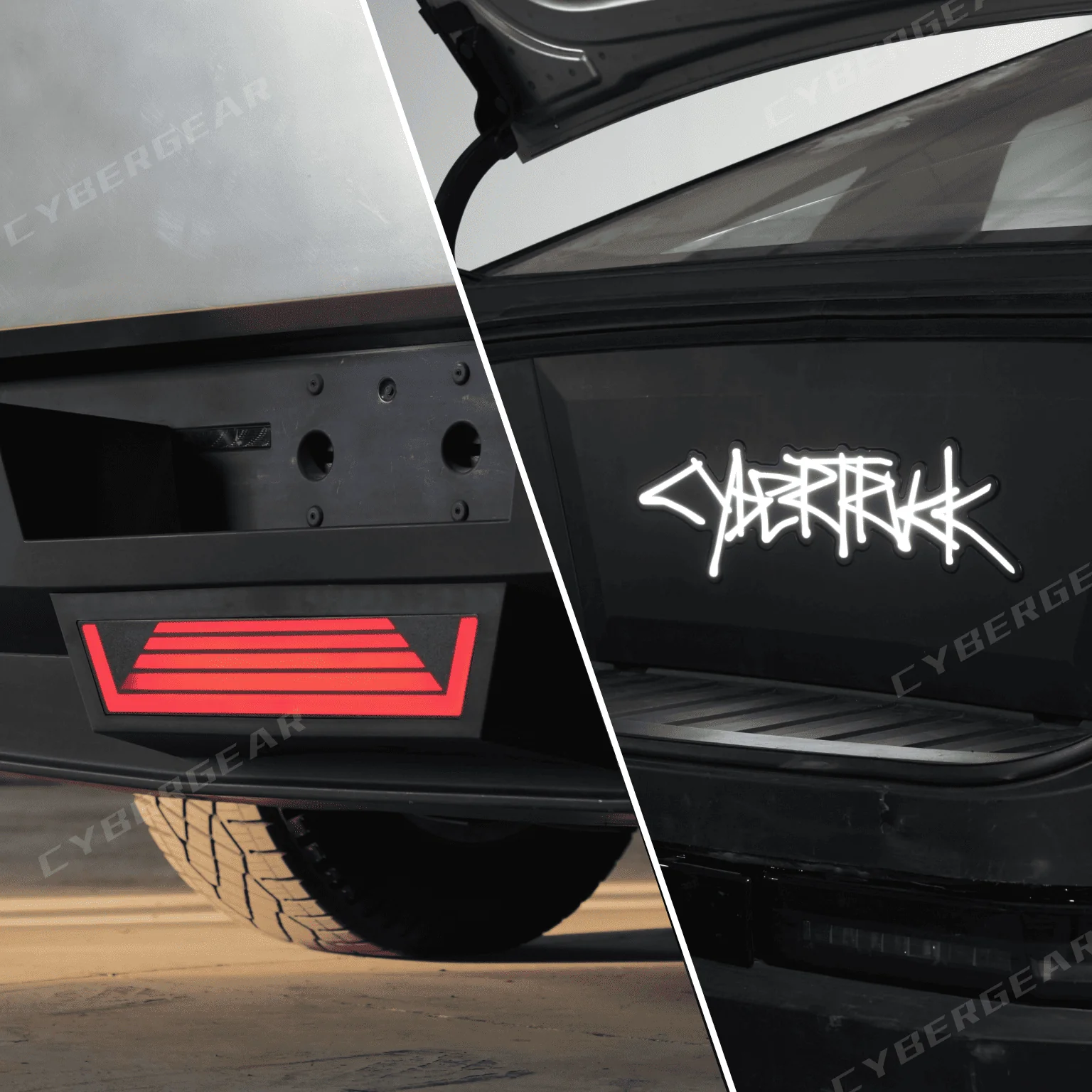Cybertruck Frunk Accent Light Animated LED Lettering - Image 8