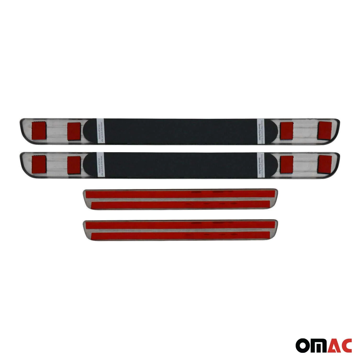 2018-2024 VW Tiguan Door Sill Scuff Plate Illuminated Brushed Stainless Steel Dark 4x - Image 5